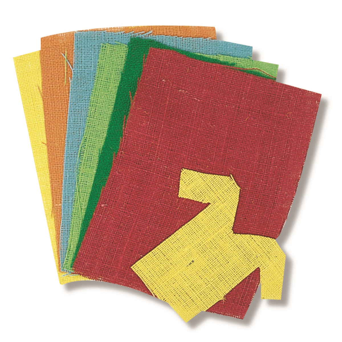 Burlap Sheet 12X18 Asst 6/Clrs