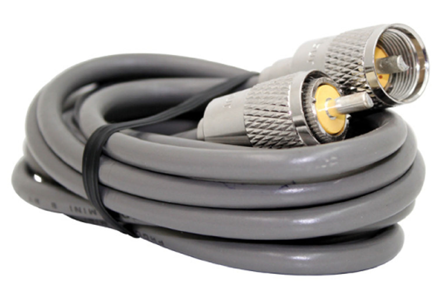 9' RG8X SINGLE LEAD COAX CABLE WITH SOLDERED PL259 CONNECTORS ON EACH END