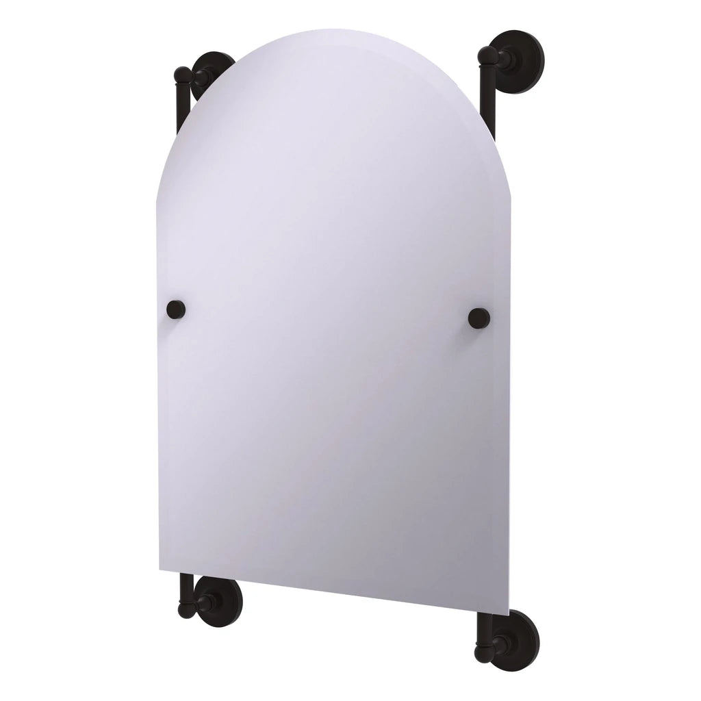 Prestige Regal Collection Arched Top Frameless Rail Mounted Mirror - PR-27-94-ORB