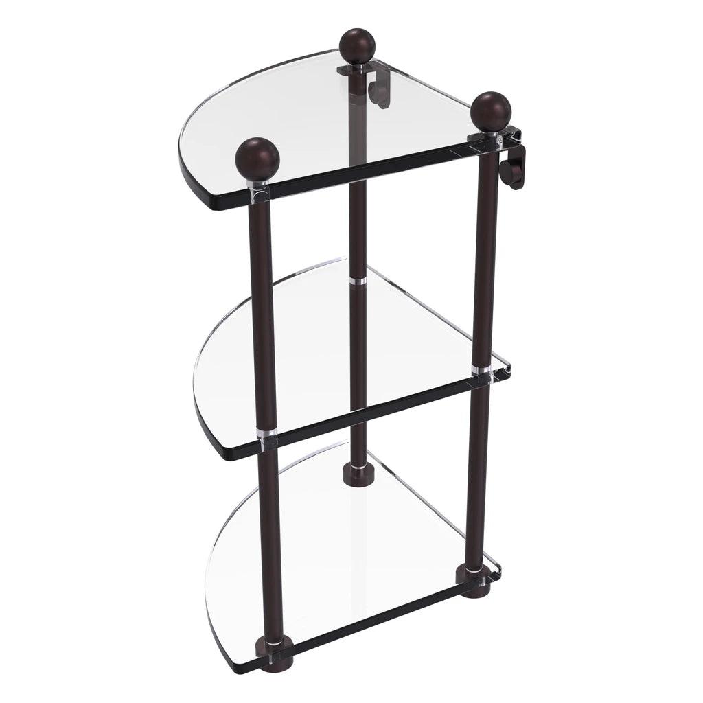 Three Tier Corner Glass Shelf - Pr-6-Abz