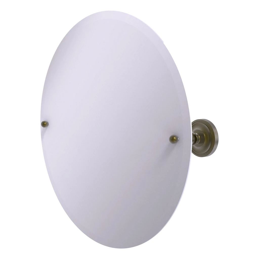 Frameless Round Tilt Mirror with Beveled Edge - PR-90-ABR