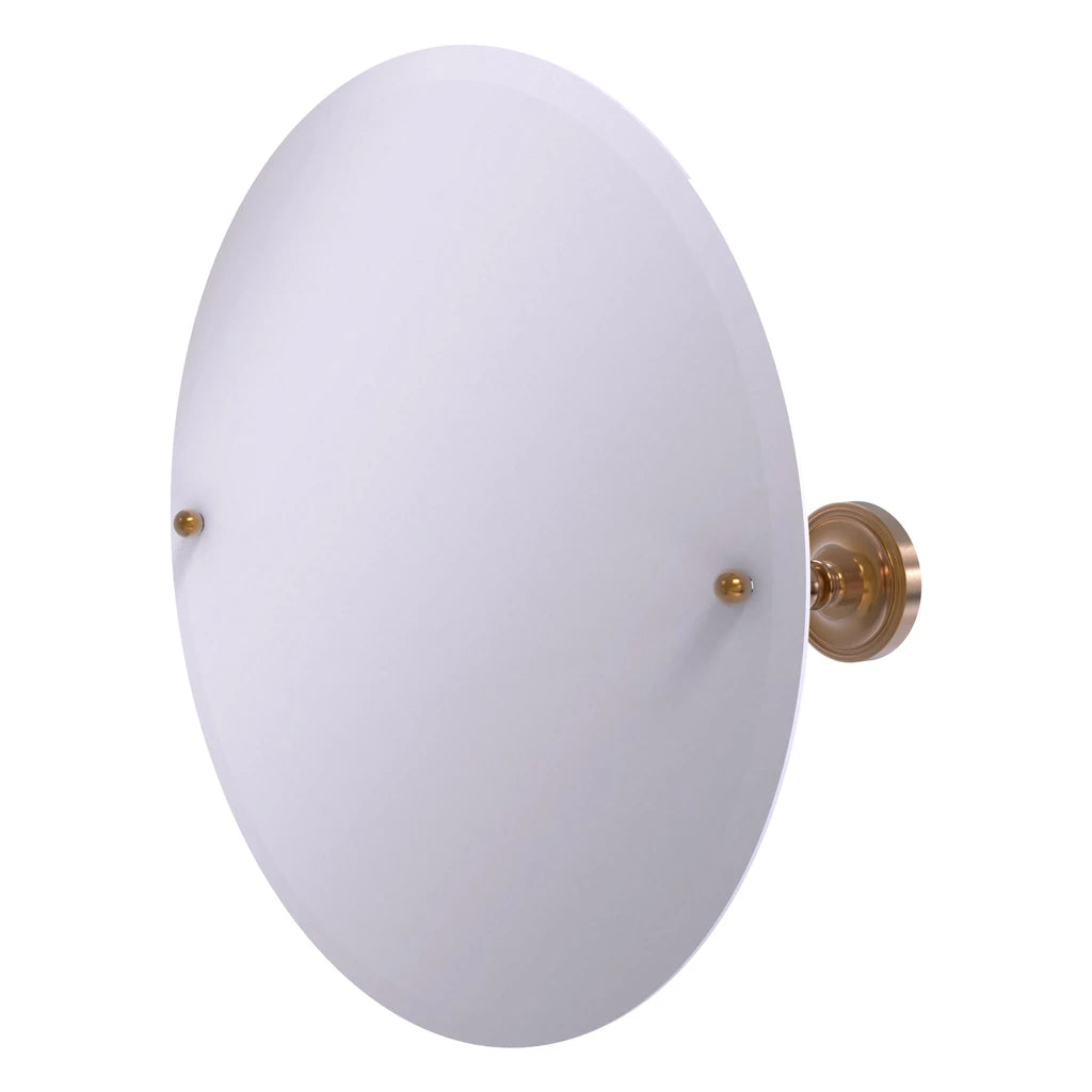 Frameless Round Tilt Mirror with Beveled Edge - PR-90-BBR