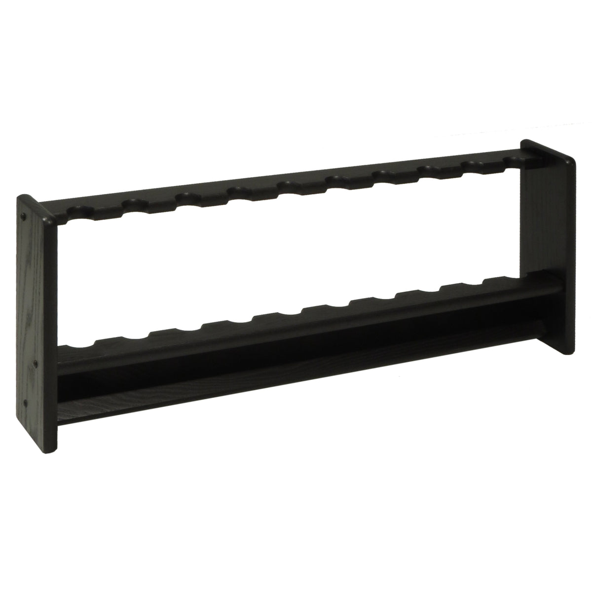 Wooden Mallet Pool Cue Rack, 10 Cue, Black