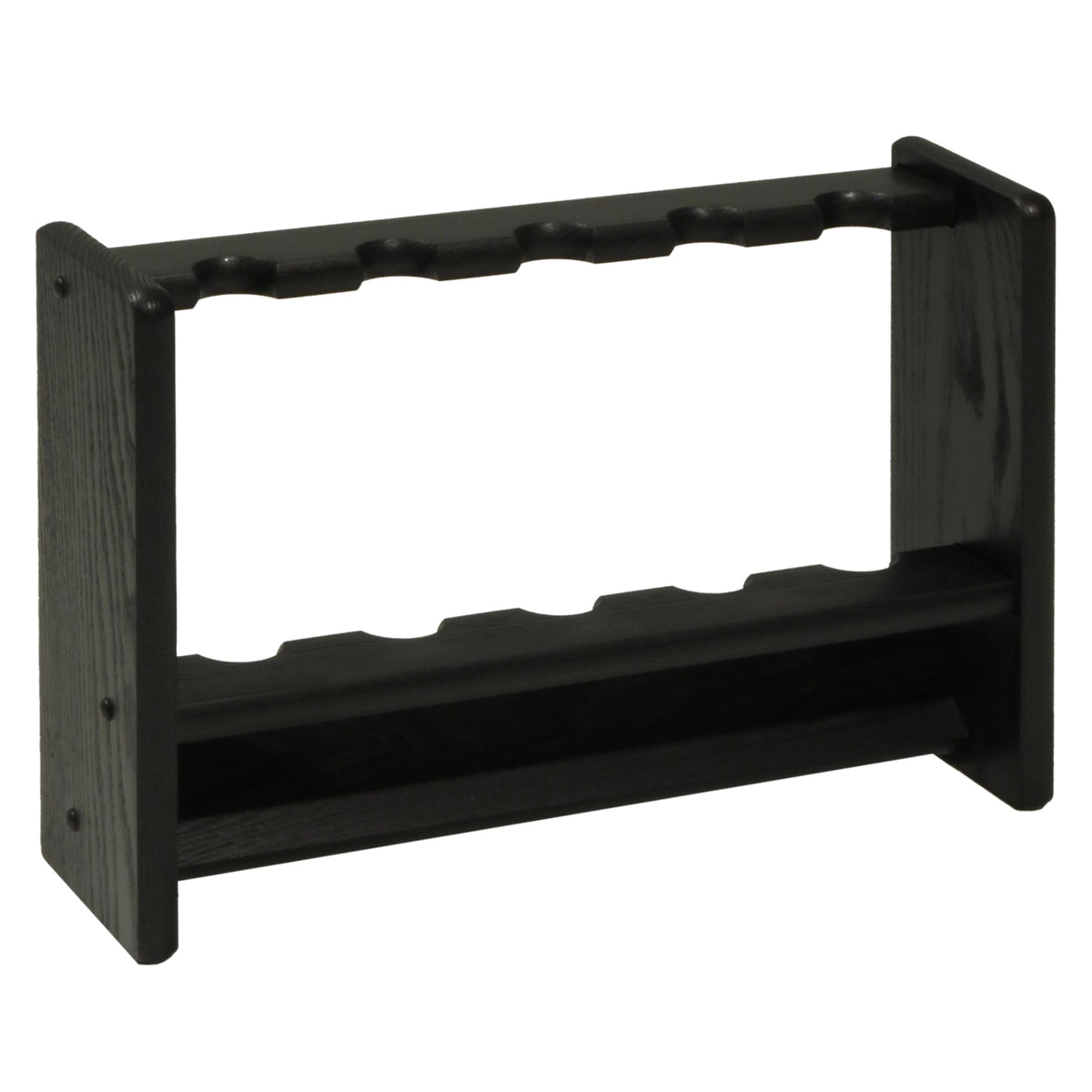 Wooden Mallet Pool Cue Rack, 5 Cue, Black