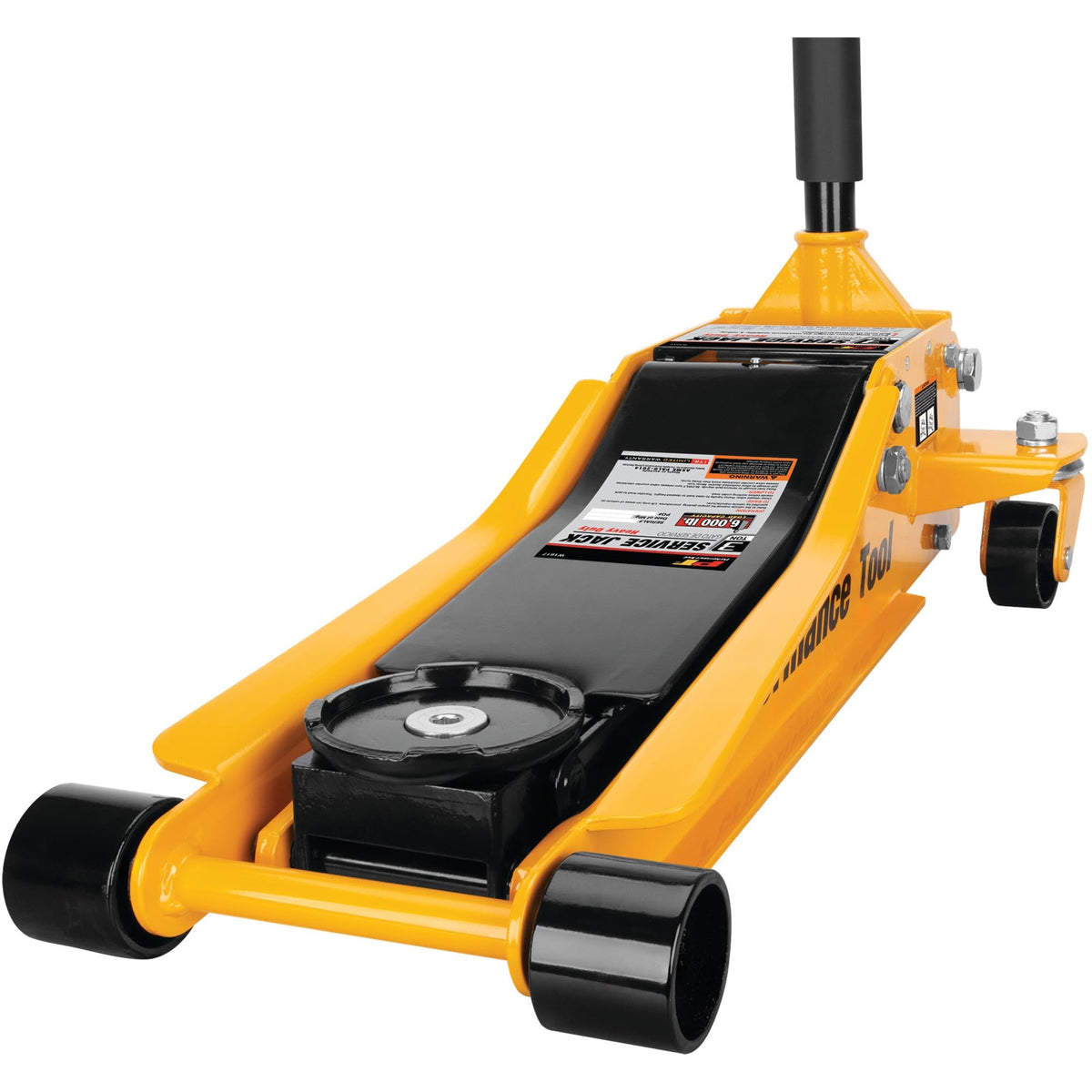 Performance Tool W1617 6,000 Lb Capacity Hydraulic Bottle Jack With Steel Lifting Saddle And Swivel, 3-1/8-Inch To 19-7/8-Inch
