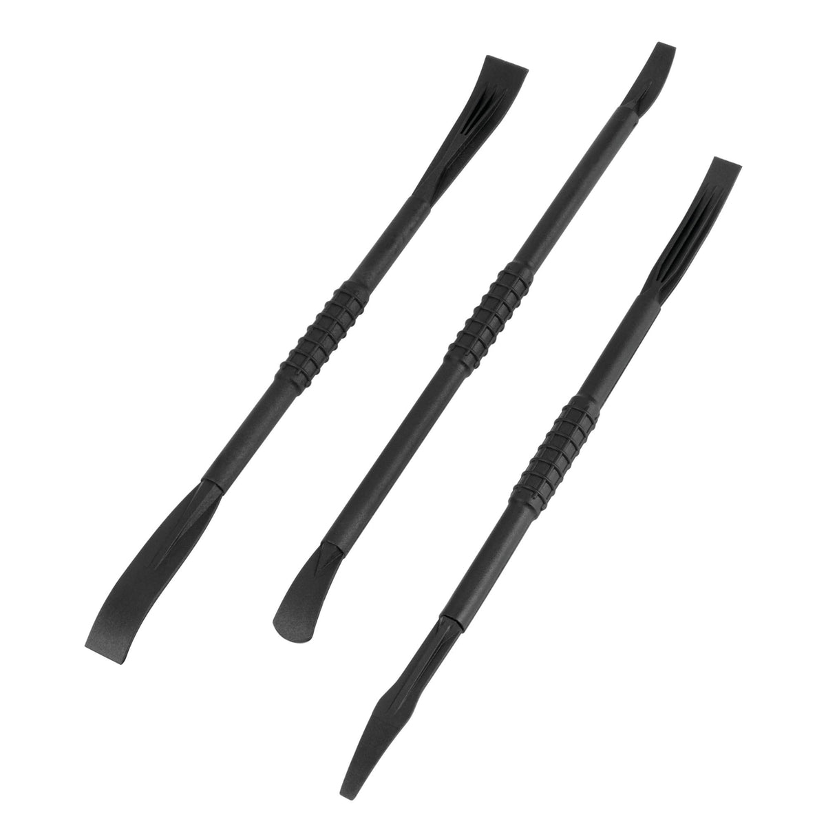 Performance Tool W2038 Non-Marring Nylon Pry Bar Set, Double Ended Tools For Delicate Jobs, Spreading, Smoothing, And More, 7-1/4-Inch Overall Length, Black