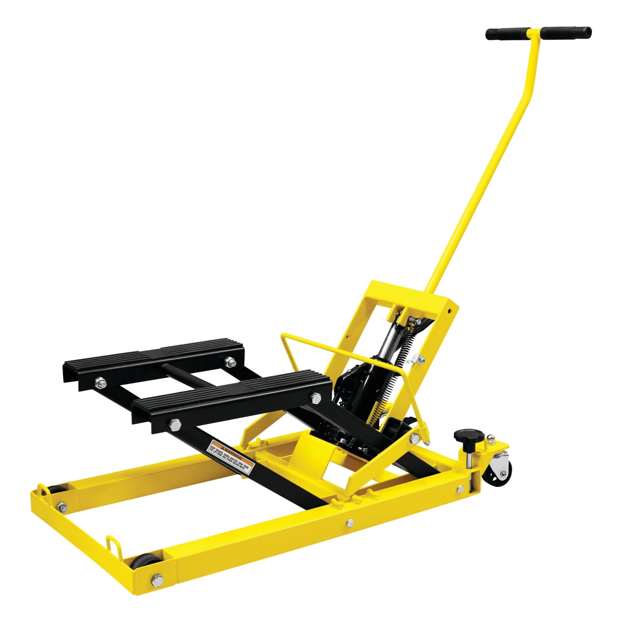 Performance Tool W41035 1/2 Ton (1,500 Lbs) Hydraulic Motorcycle, Atv, Snowmobile & Multi-Purpose Lift, Yellow