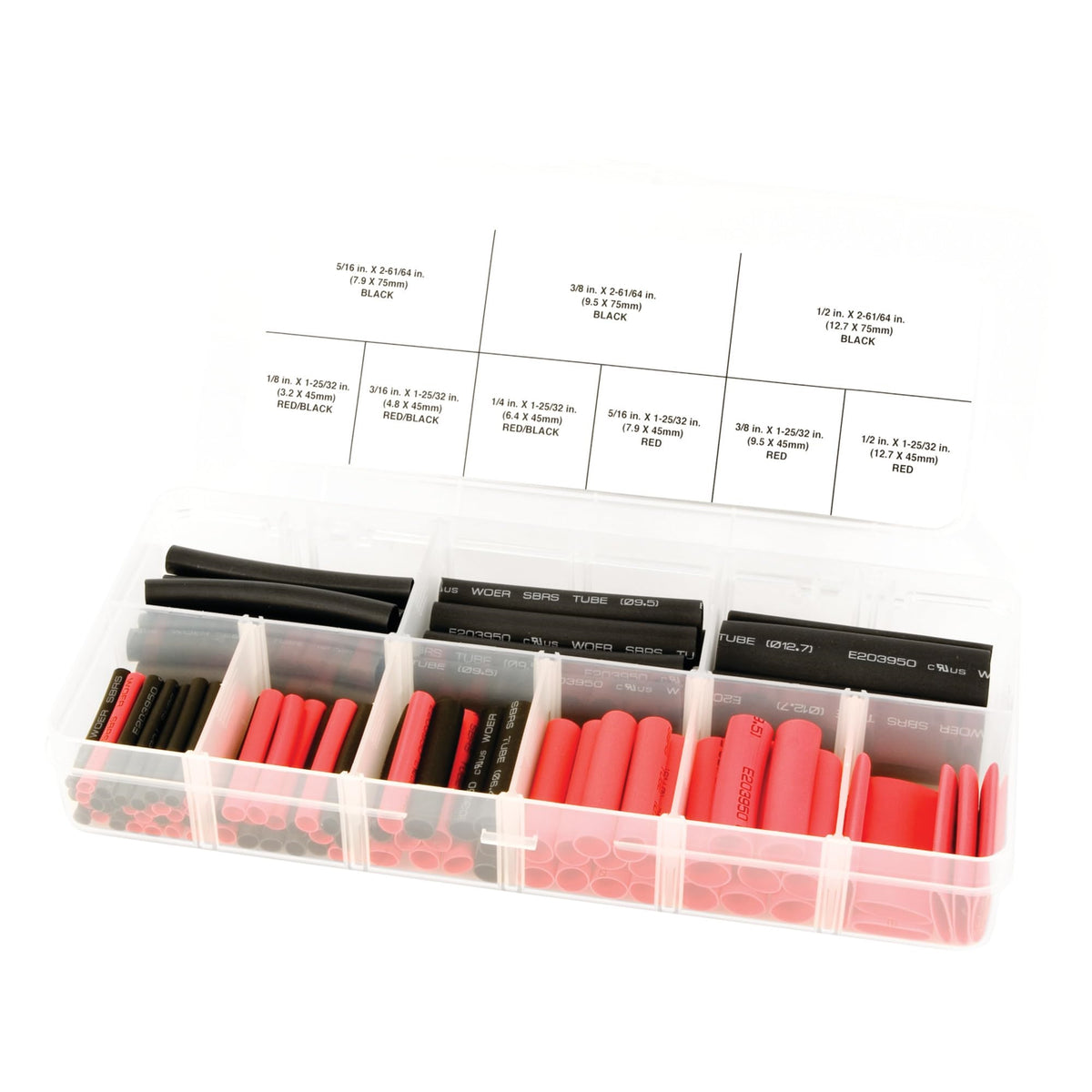 Performance Tool W541 106Pc Weatherproof Heat Shrink Assortment