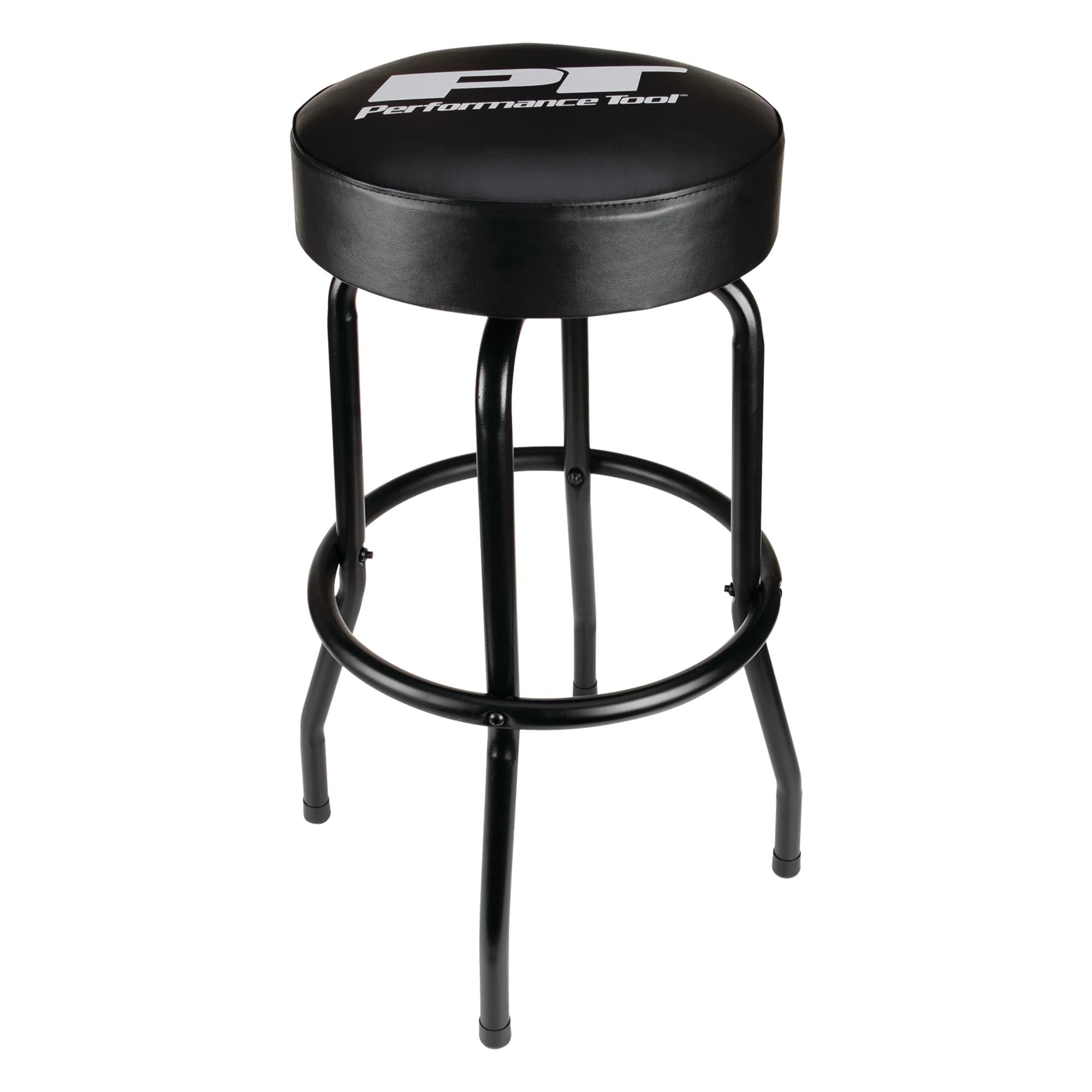 Performance Tool W85010 Swivel Seat Bar Stool For Mechanic Garages And Workshops, Black, 0.6X9.8X5.8-Inches