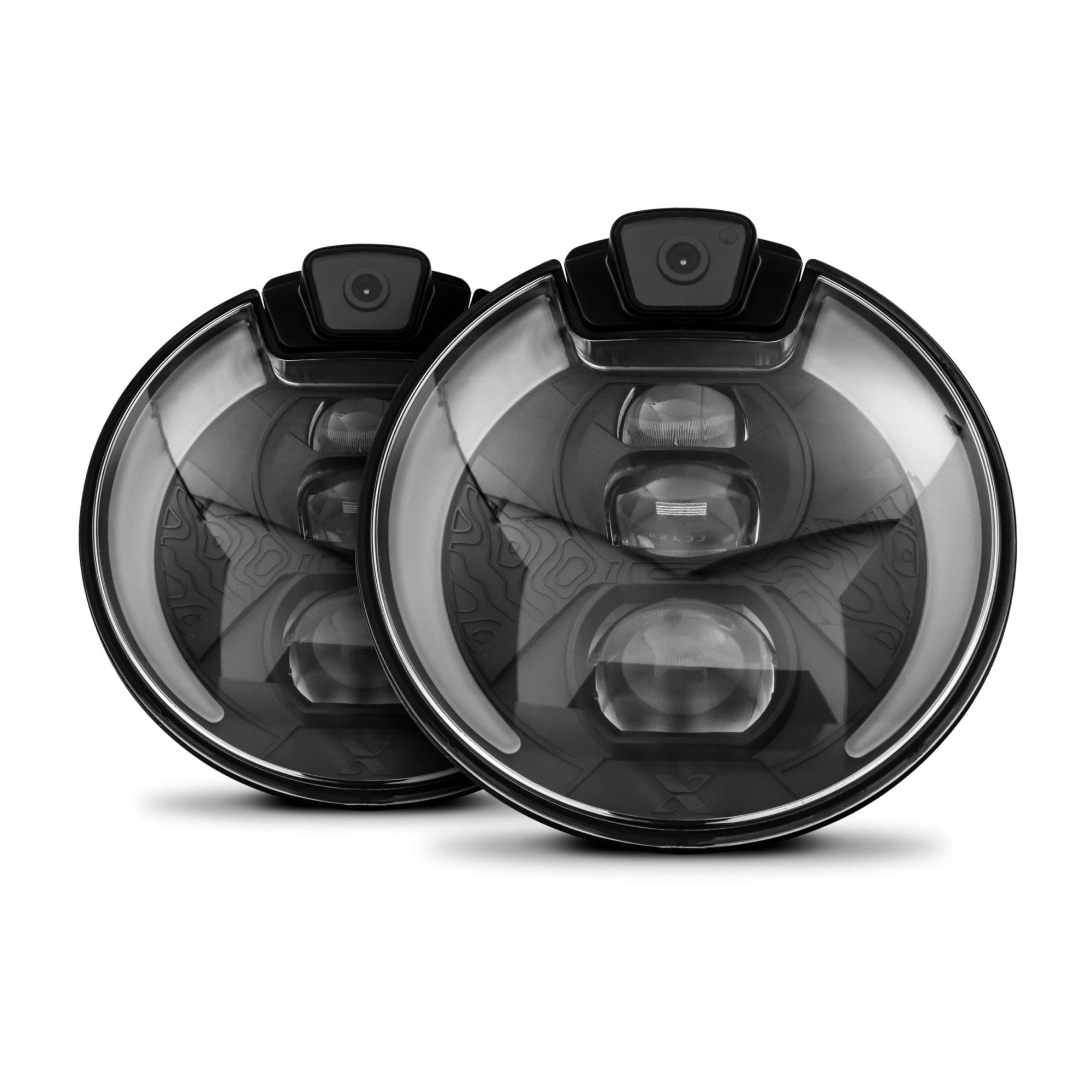 Project X Elite Optx App Connected 7 Inch Headlight With Integrated 4K Uhd & 1080P Cameras