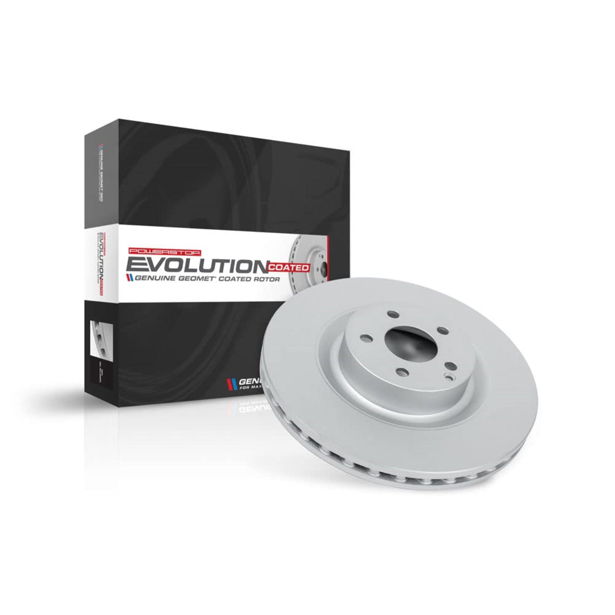 Power Stop Ar82153Evc Front Evolution Genuine Geomet Coated Brake Rotor
