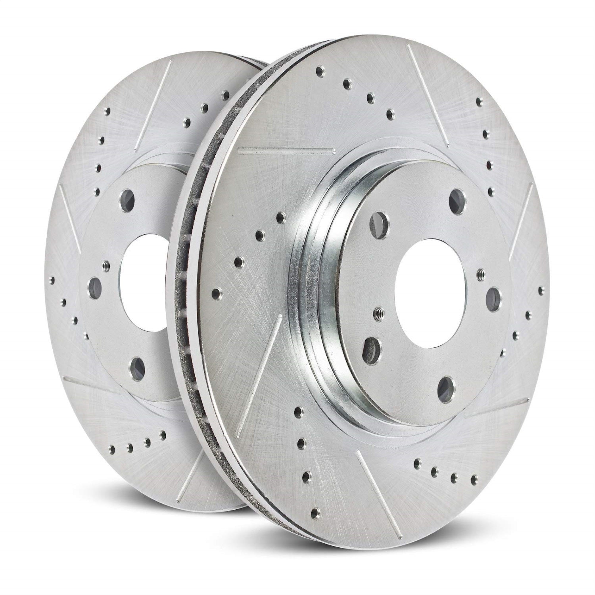 Power Stop AR8654XPR Front Evolution Drilled and Slotted Rotors For Cadillac Escalade | Chevy Avalanche Express 1500 Silverado 1500 Suburban Tahoe | GMC Savana Sierra 1500 Yukon XL Yukon Denali