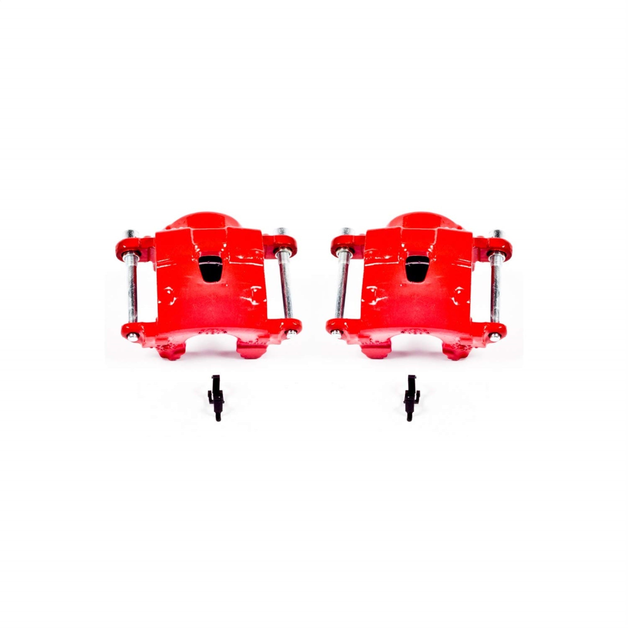 Power Stop Front S4071 Pair Of High-Temp Red Powder Coated Calipers