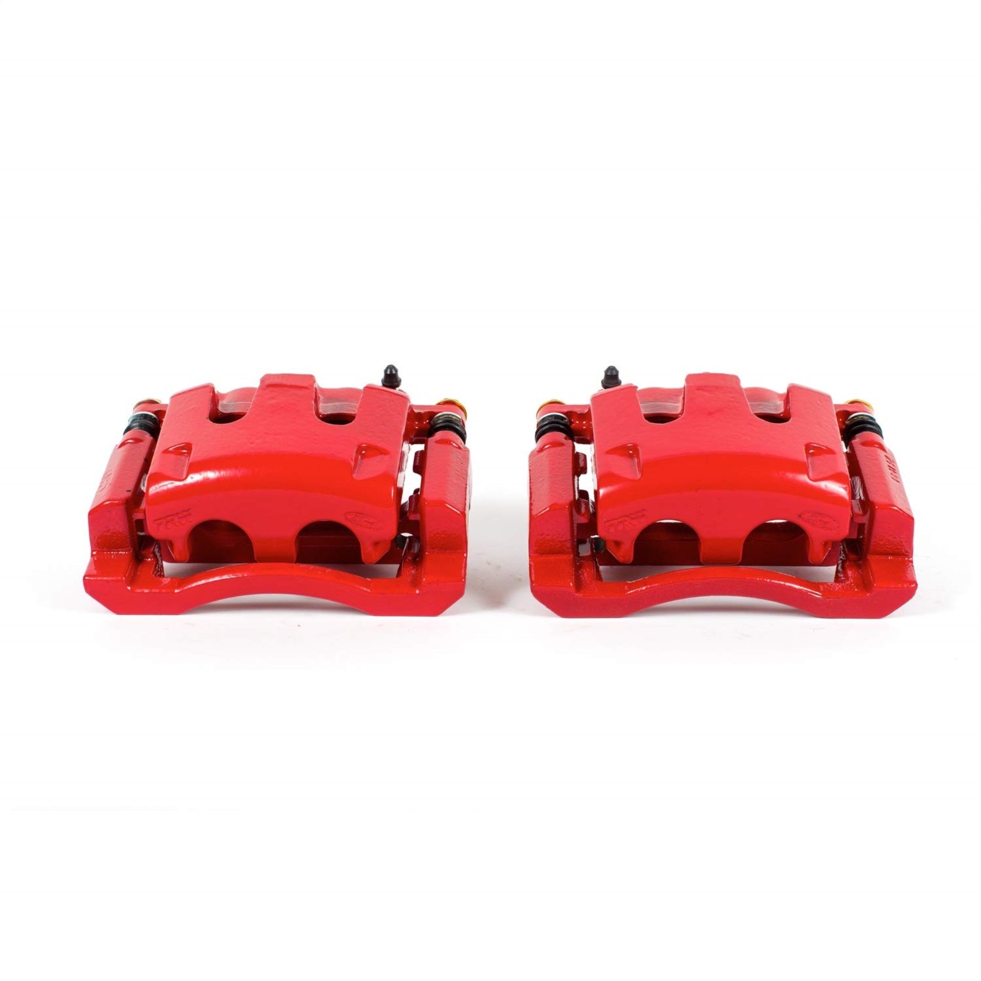 Power Stop Rear S5028 Pair Of High-Temp Red Powder Coated Calipers For Ford F-350 Super Duty 2005-2012, Ford F-450 Super Duty 2011-2012 [Model Specific]