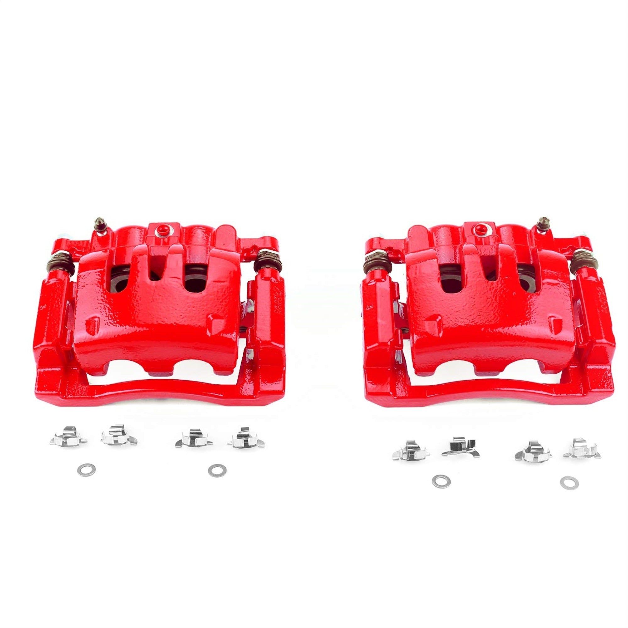 Power Stop Rear S5076 Pair Of High-Temp Red Powder Coated Calipers For Ford F-250 Super Duty 2008-2012, Ford F-350 Super Duty 2007-2011 [Model Specific]