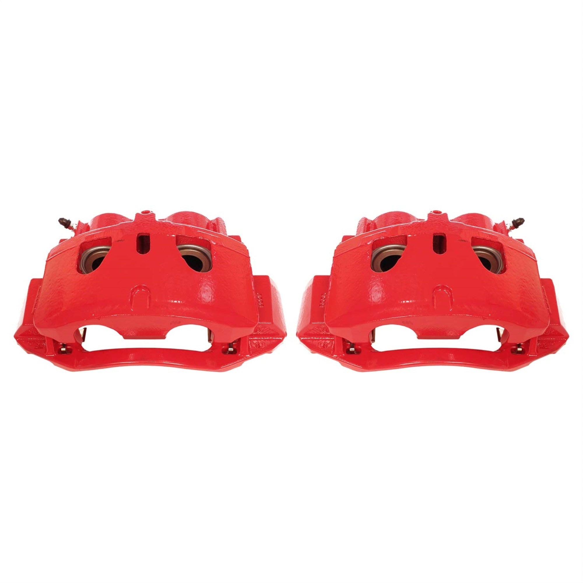 Power Stop Front S5302 Pair Of High-Temp Red Powder Coated Calipers For Silverado 2500 Hd, Silverado 3500 Hd, Suburban 3500 Hd, Sierra 2500 Hd, Sierra 3500 Hd [Model Specific]