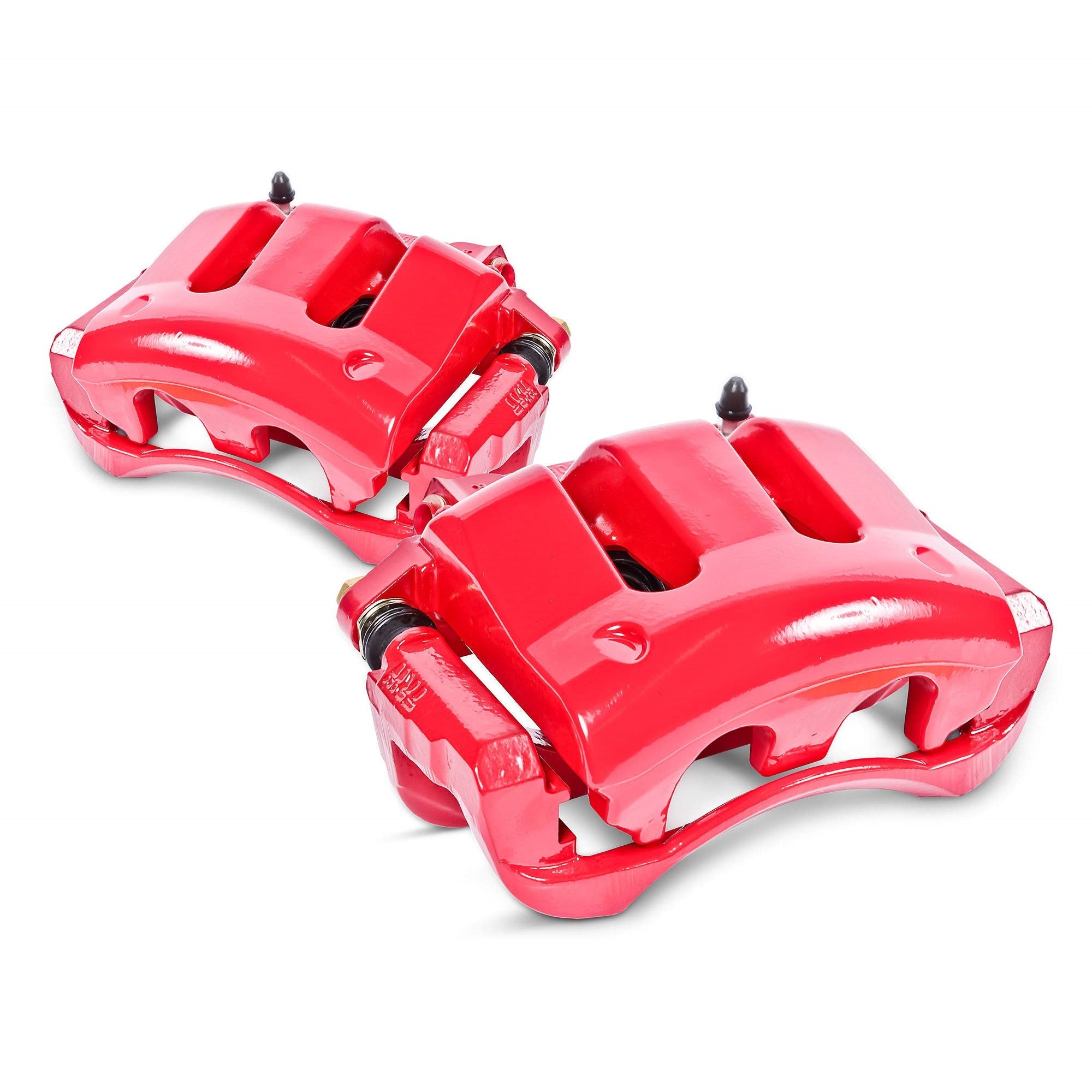 Power Stop Front S7342 Pair Of High-Temp Red Powder Coated Calipers For Toyota Sequoia 2016-2022, Toyota Tundra 2016-2021 [Model Specific]