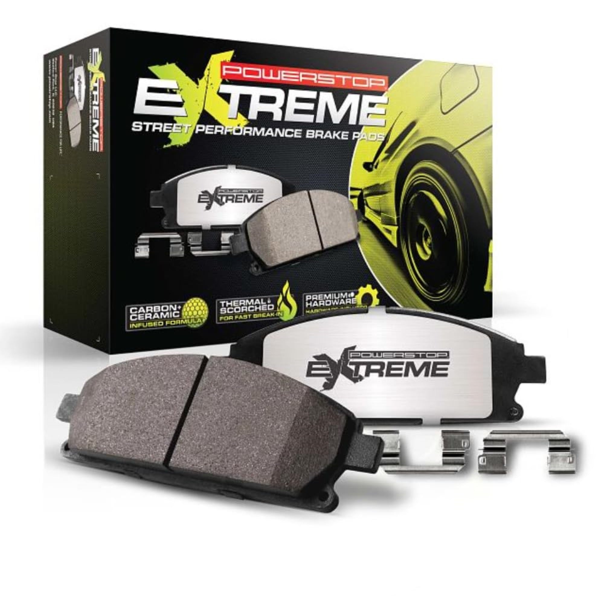 Power Stop Z26-1792 Z26 Extreme Performance Brake Pad For Ford Mustang 2015-2023 [Model Specific]