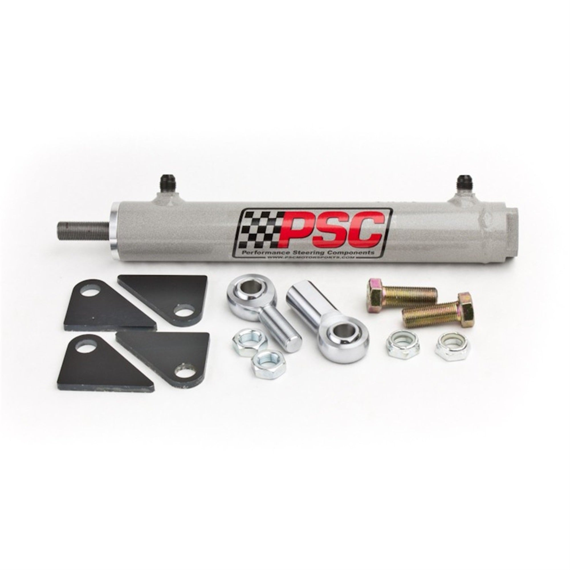 Psc Motor Sports Sc2200K Power Steering Assist Cylinder 1.5 Bore X 8 Stroke X .625 Rod W/Rod Ends And Mount Hardware Power Steering Assist Cylinder