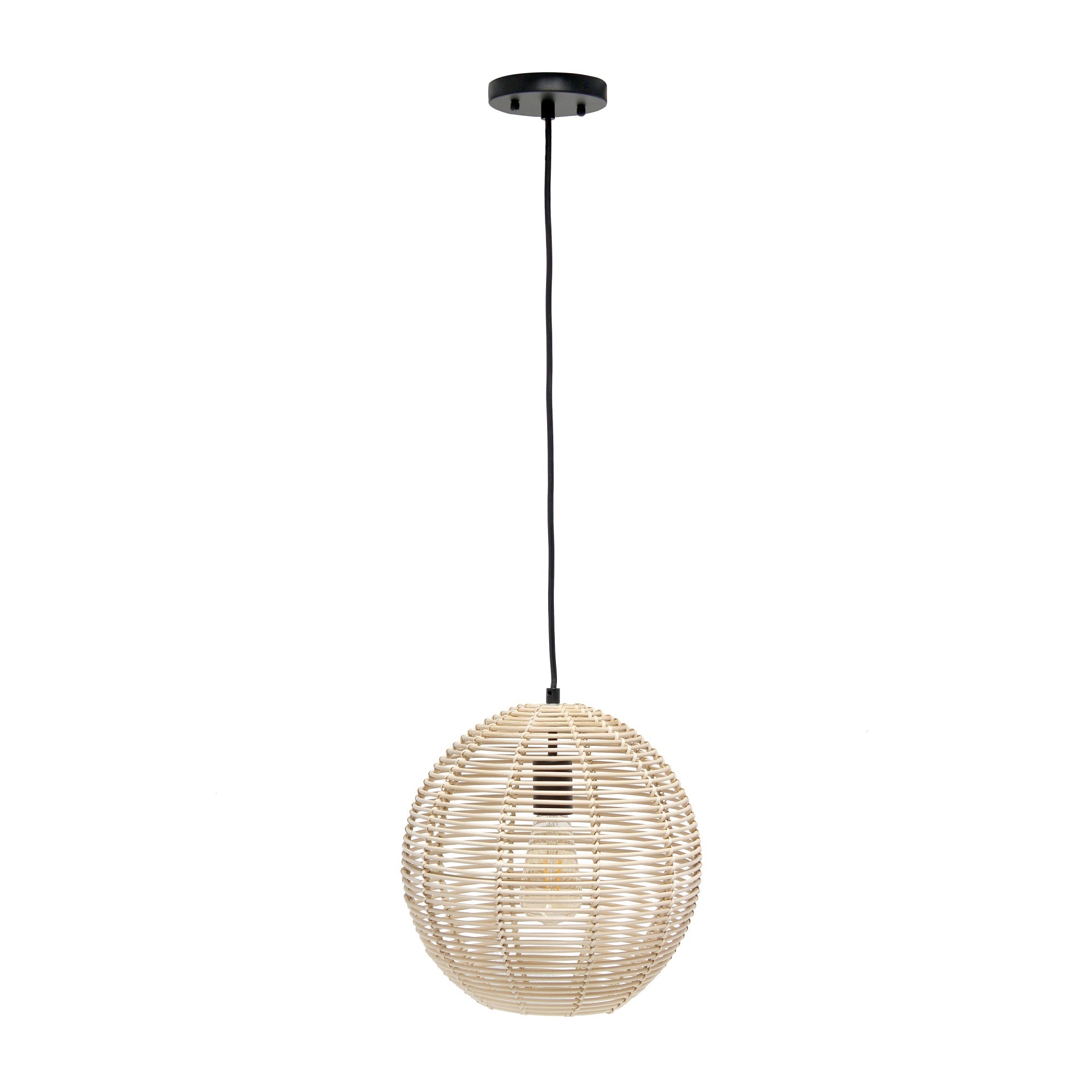 Elegant Designs Natural Globe Pendant