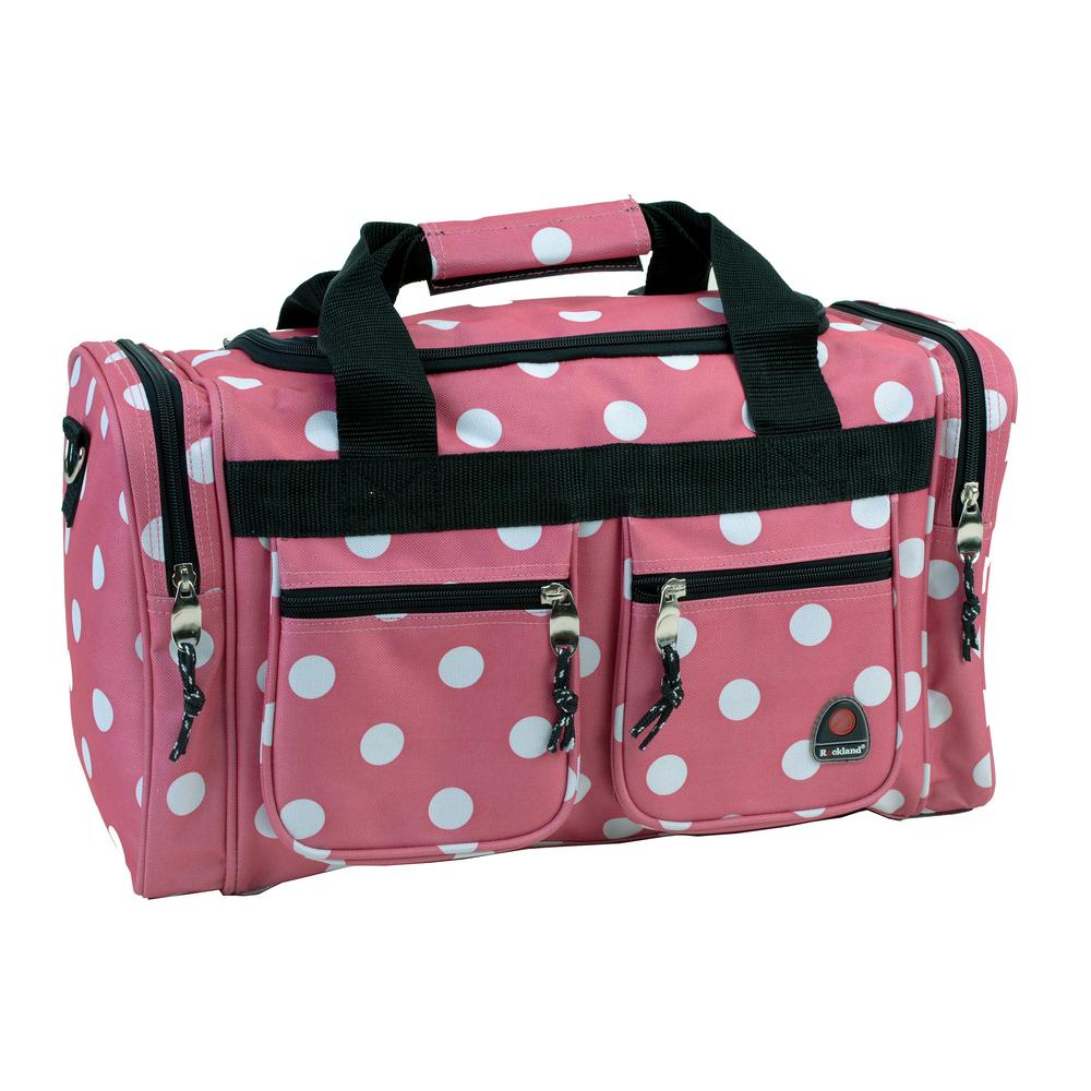 19 Inch  TOTE BAG - PINK DOTS