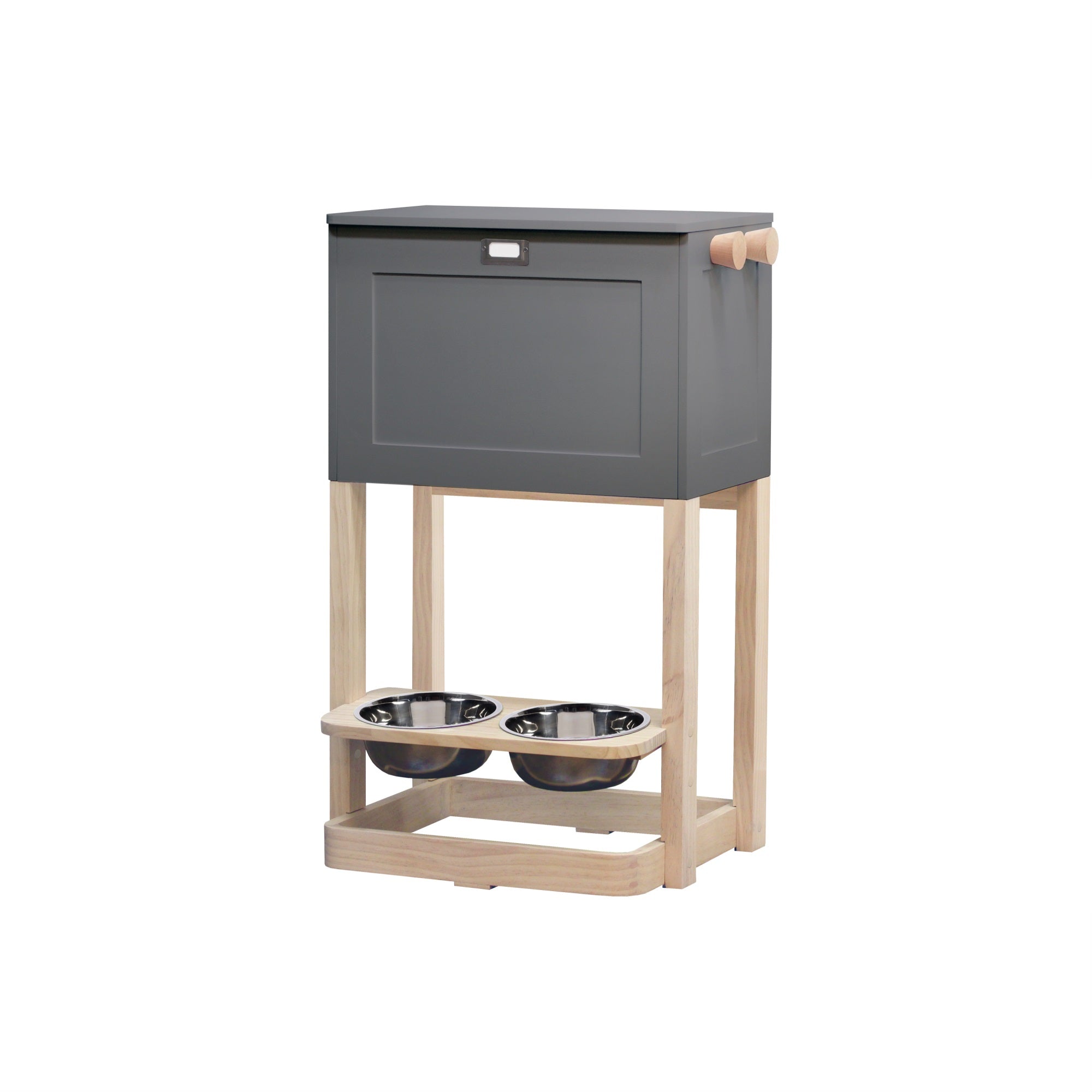 Parlor Pet Feeder Station, Gray