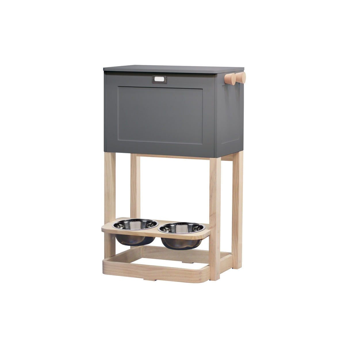 Parlor Pet Feeder Station, Gray