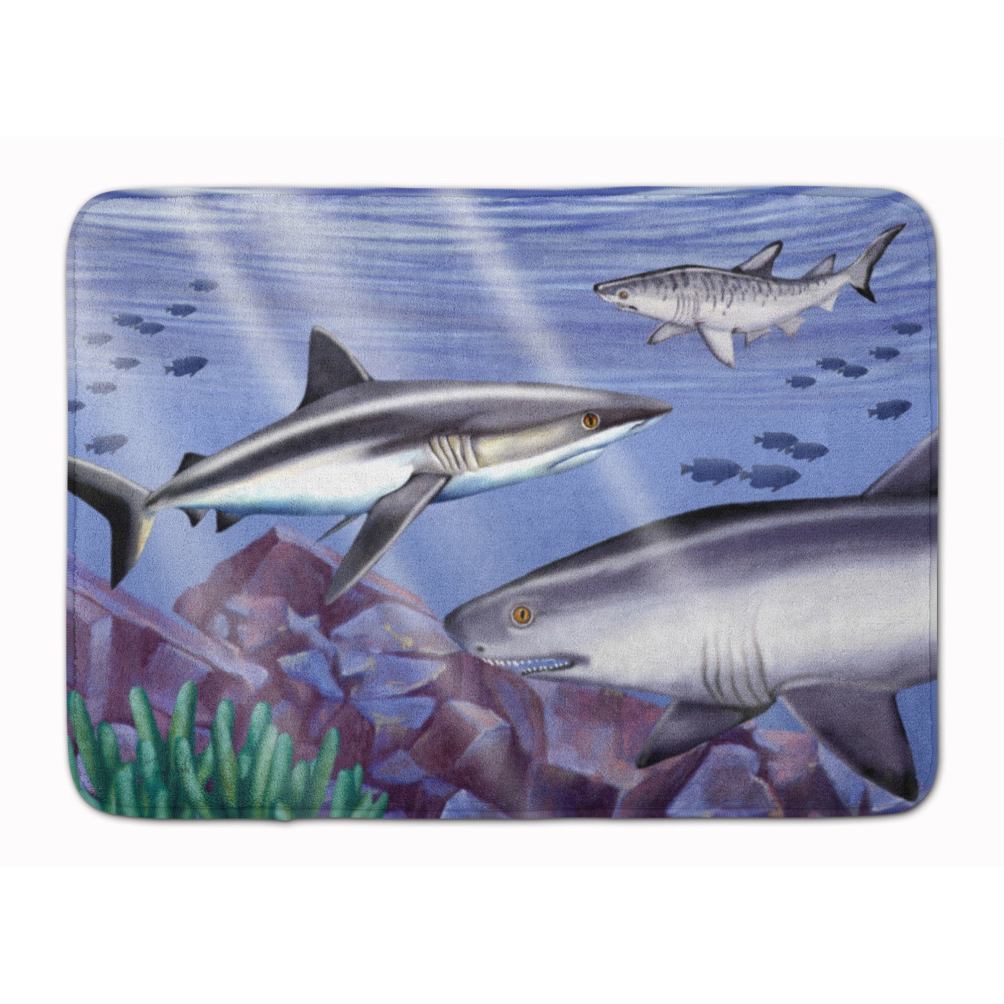 Caroline'S Treasures Sharks Floor Mat, 19 X 27, Multicolor