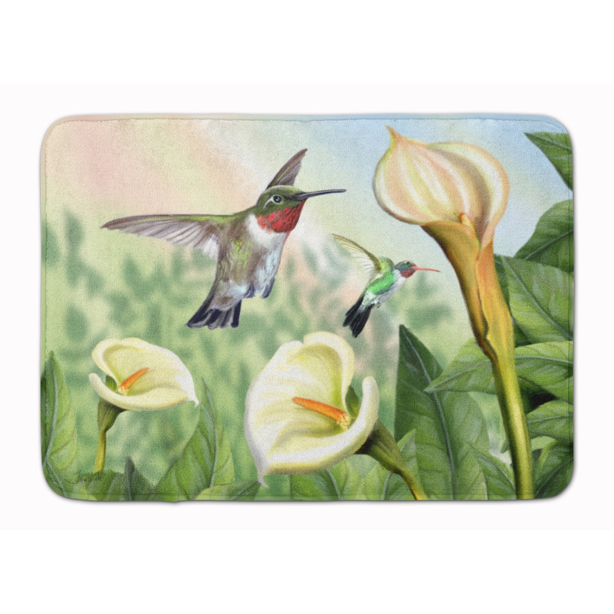 Caroline'S Treasures Lily And The Hummingbirds Floor Mat, 19 X 27, Multicolor