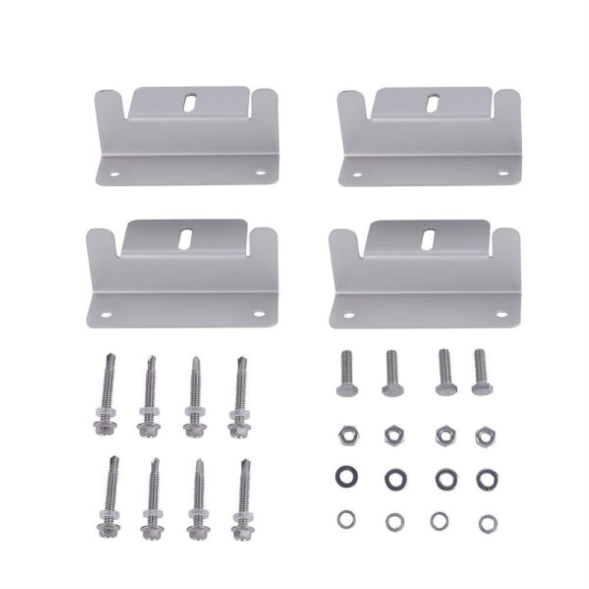 Solar Panel Z Bracket Mounting Kit 4 Piece Set