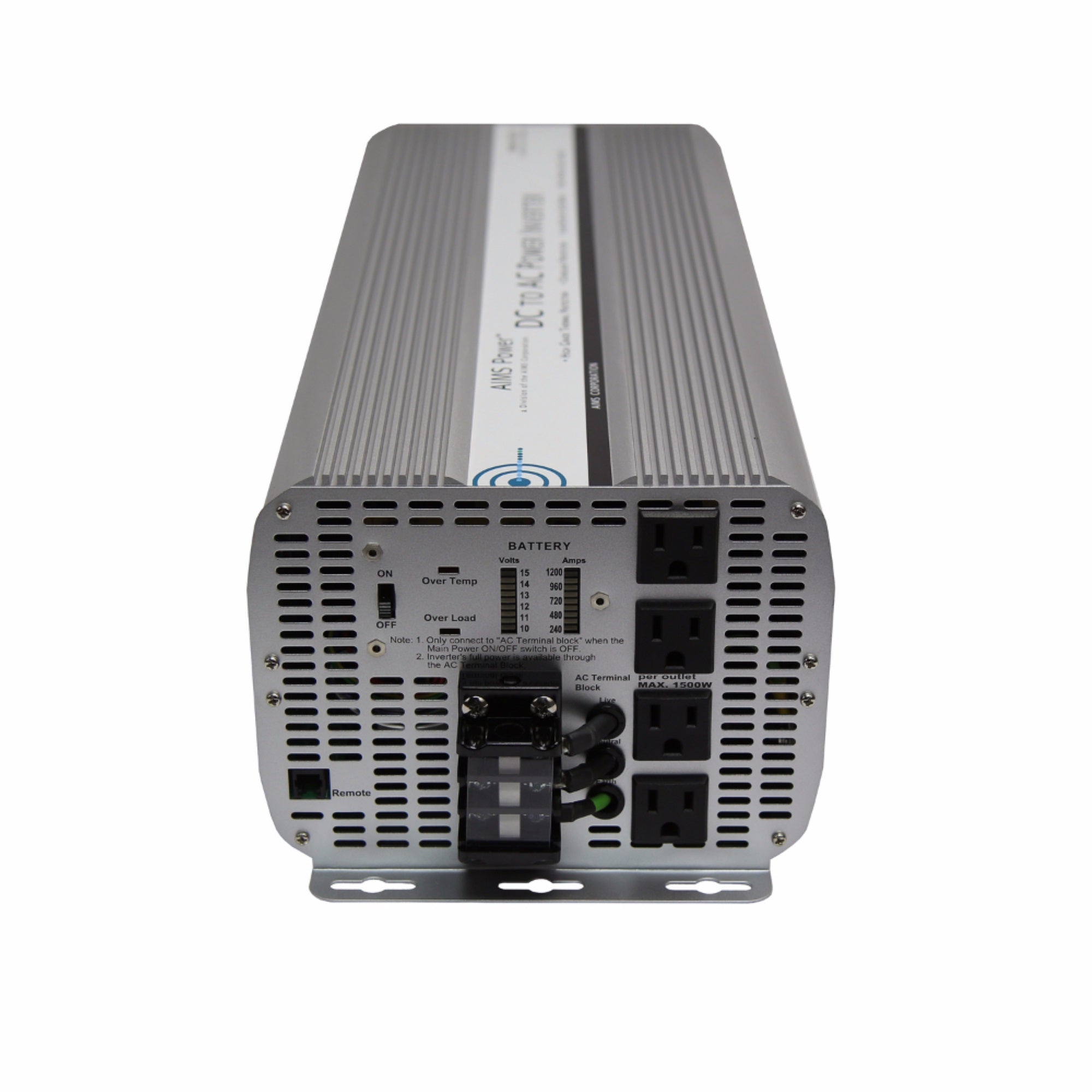 Aims 10,000 Watt Modified Sine Power Inverter 12Vdc To 120Vac