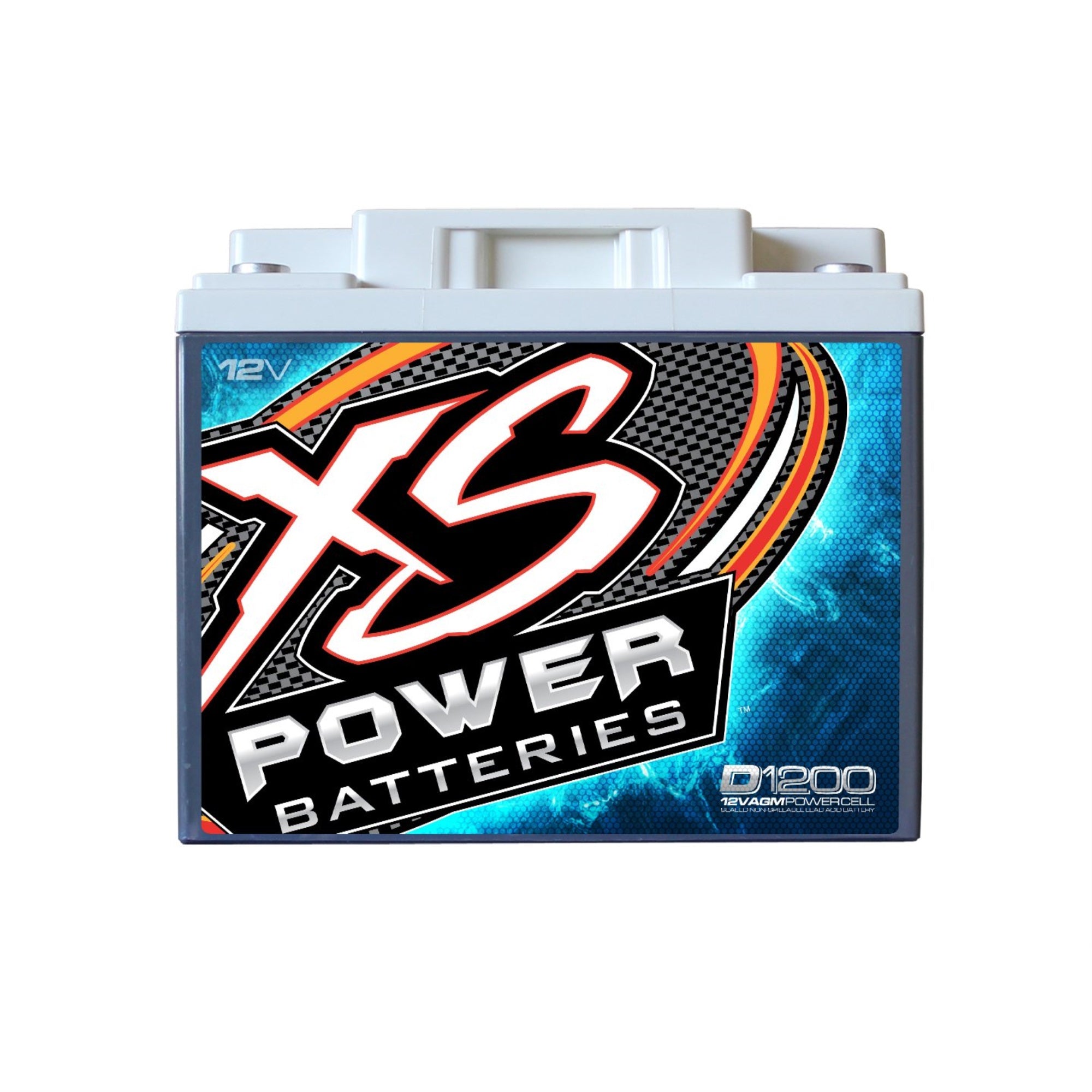 Xs Power D1200 2600 Amp Agm Power Cell Car Audio Battery + Terminal Hardware