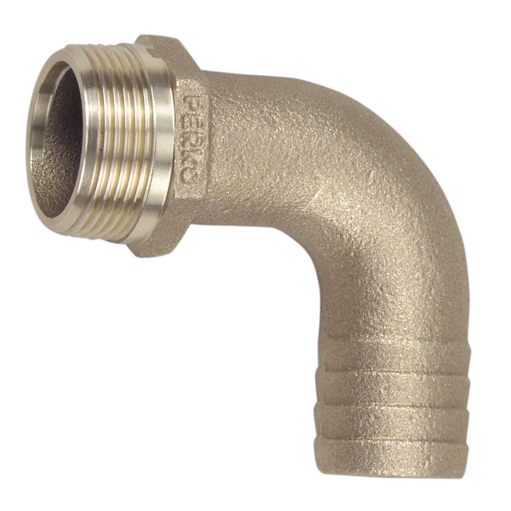 Perko 1 1/2' Pipe To Hose Adapter 90 Degree Bronze