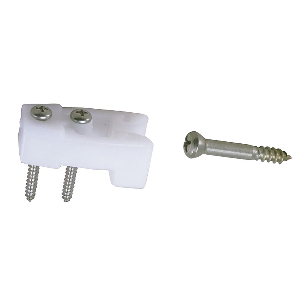 Perko Door Catches 2/Card White Nylon/Stainless