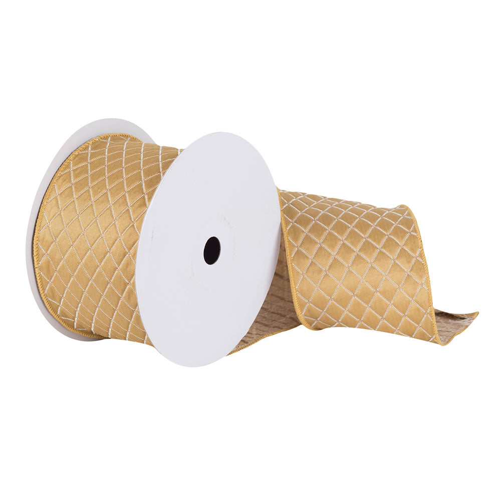 Vickerman 4X10Yd Olive Woven Net Dupion - Q181041