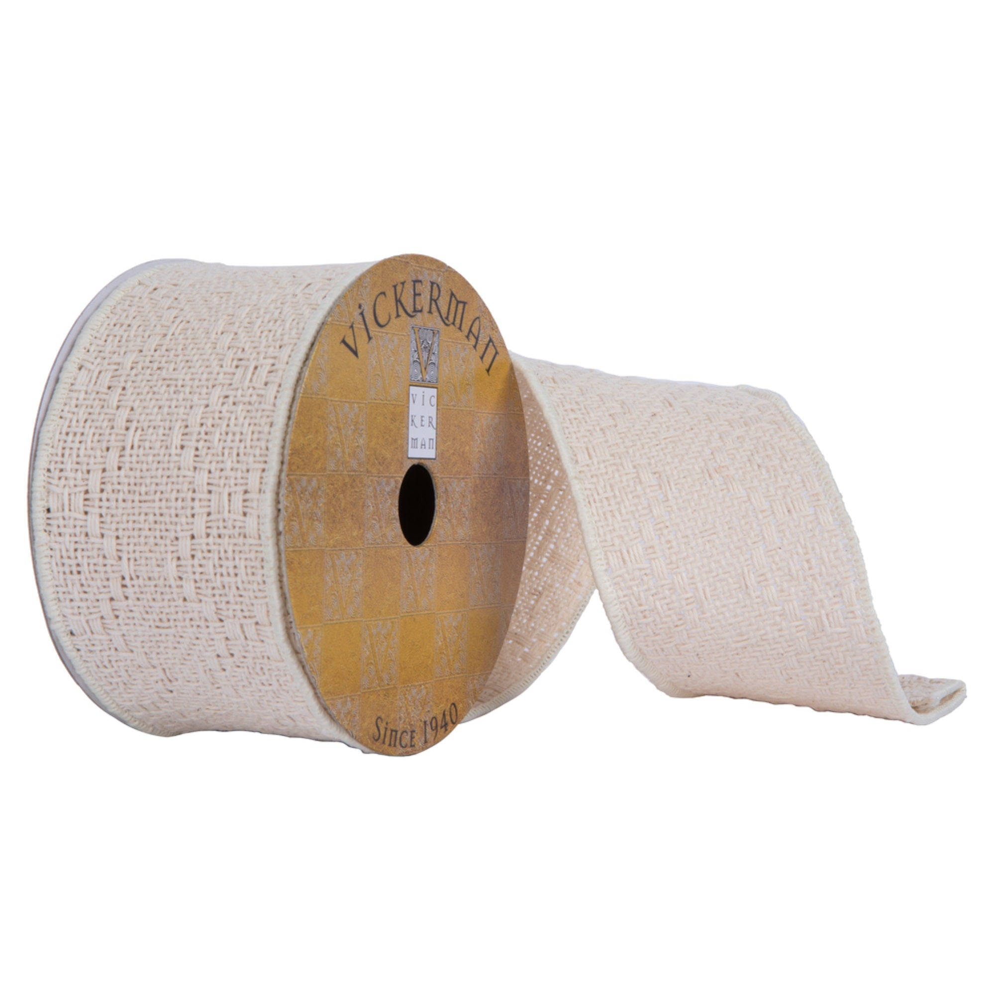 2.5”x10Yd Cream Chunky Knit