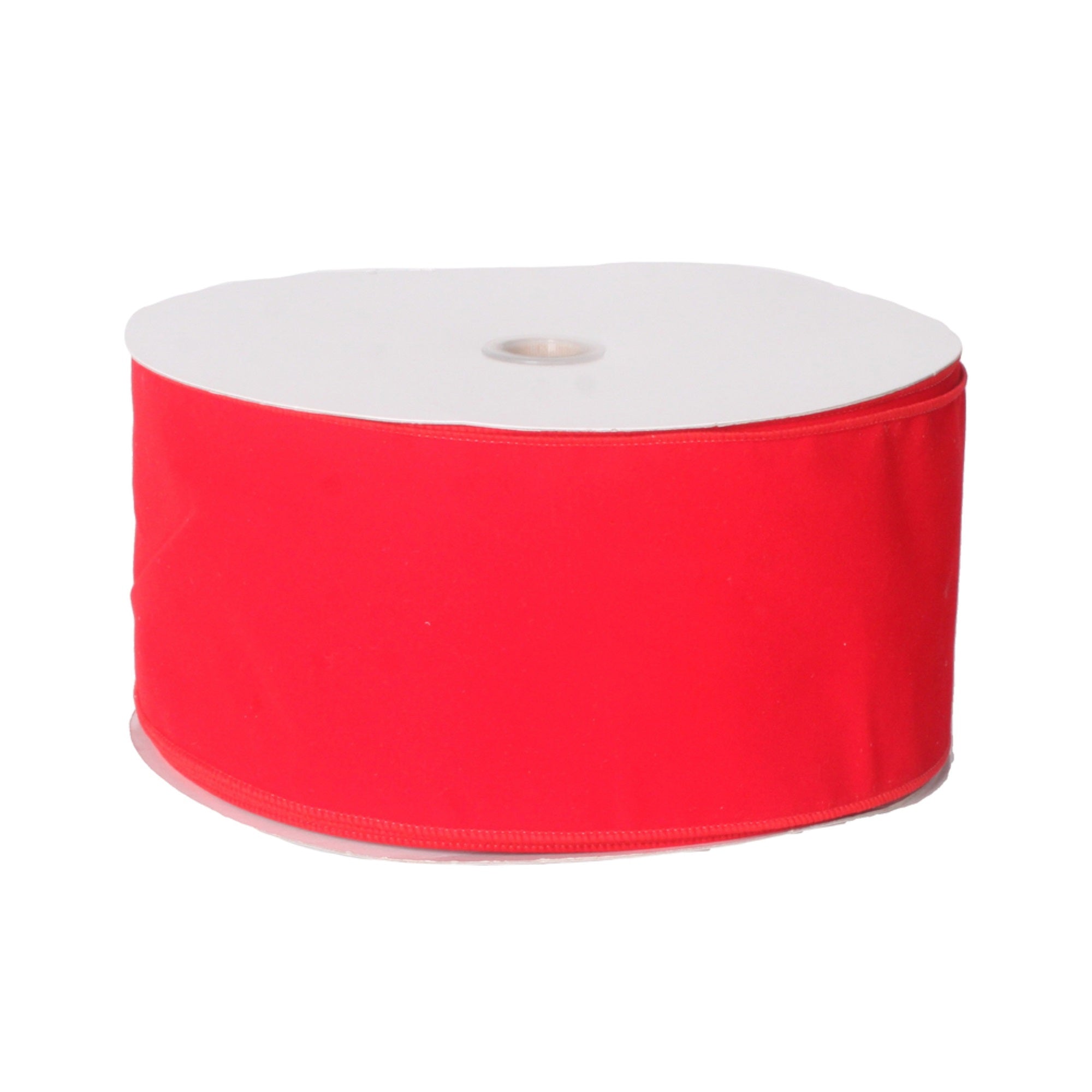4” x 50Yd Red Velvet Outdoor Ribbon