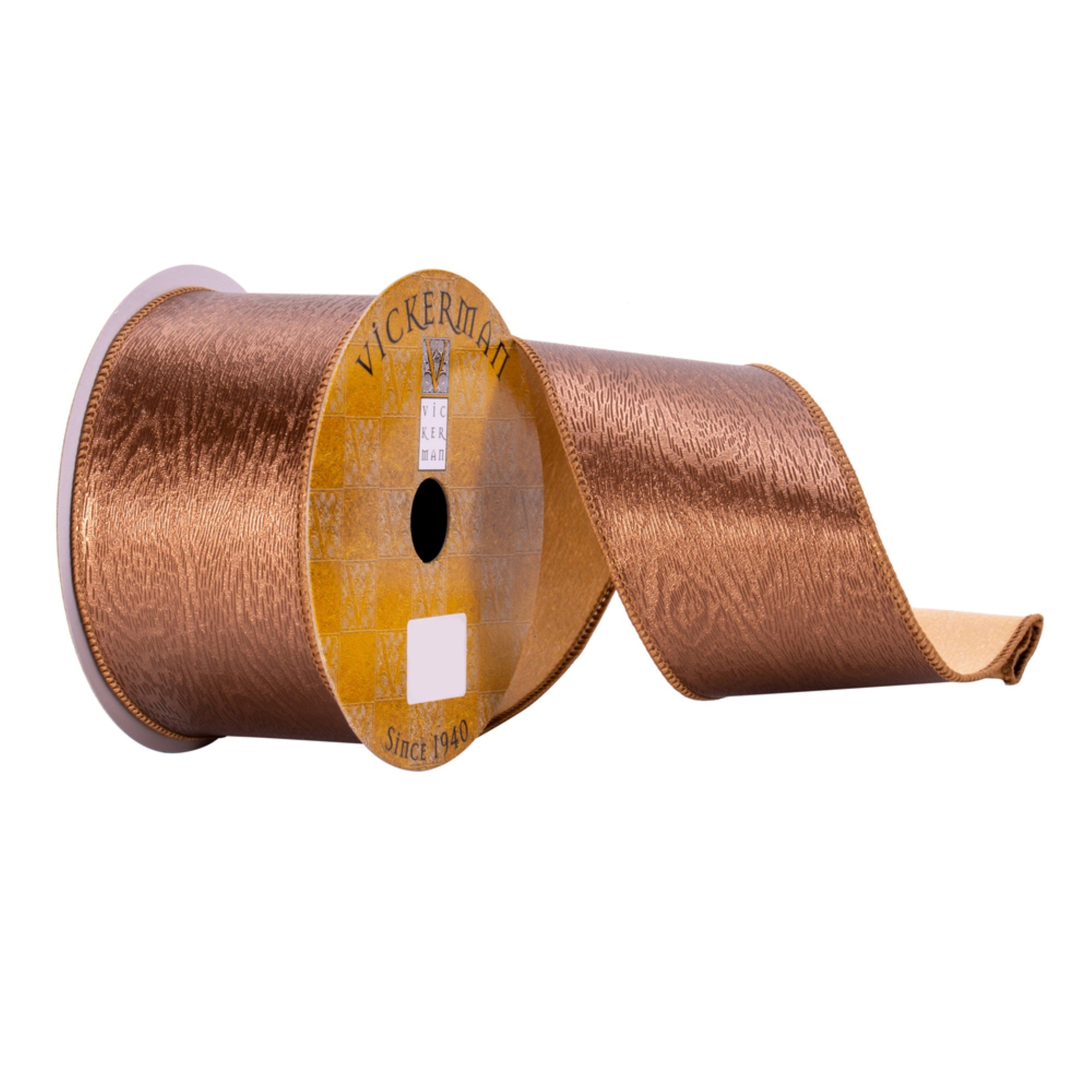 2.5” x 10 yd Mocha Ribbon