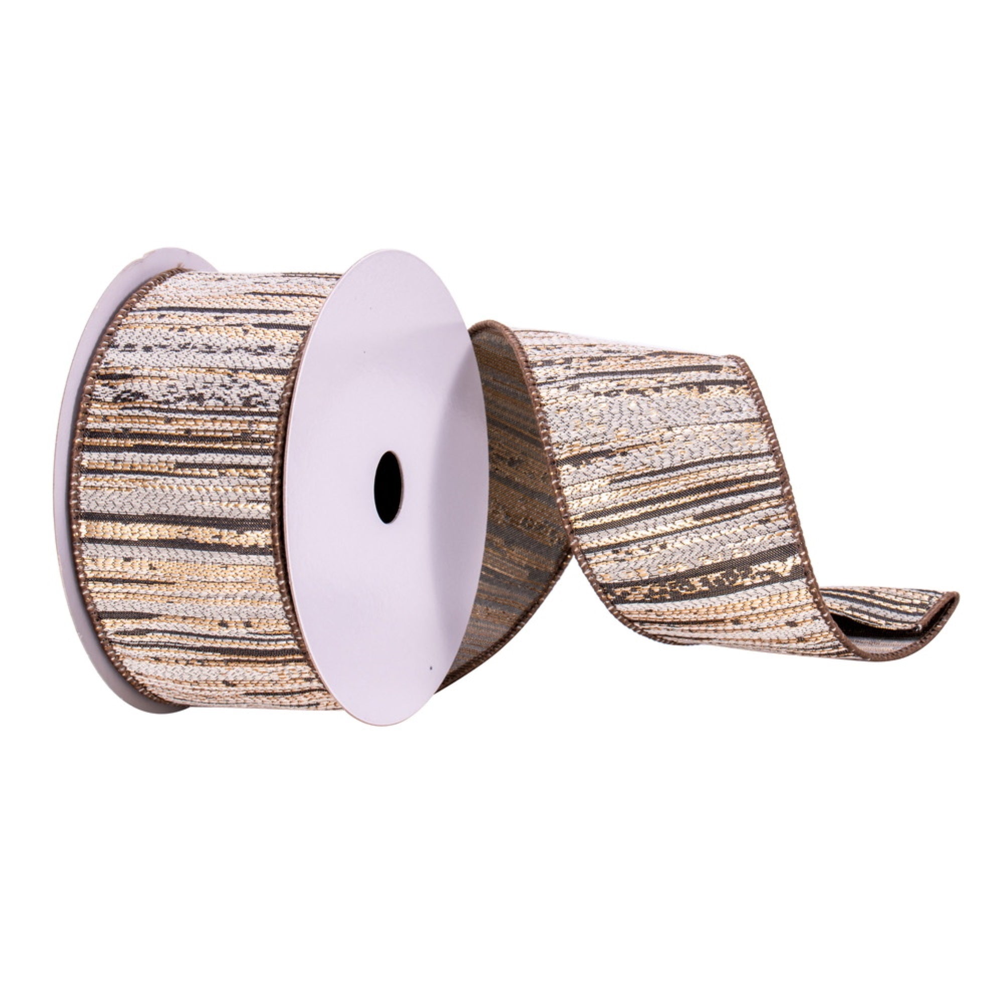 2.5” x 10 yd Mocha Ribbon