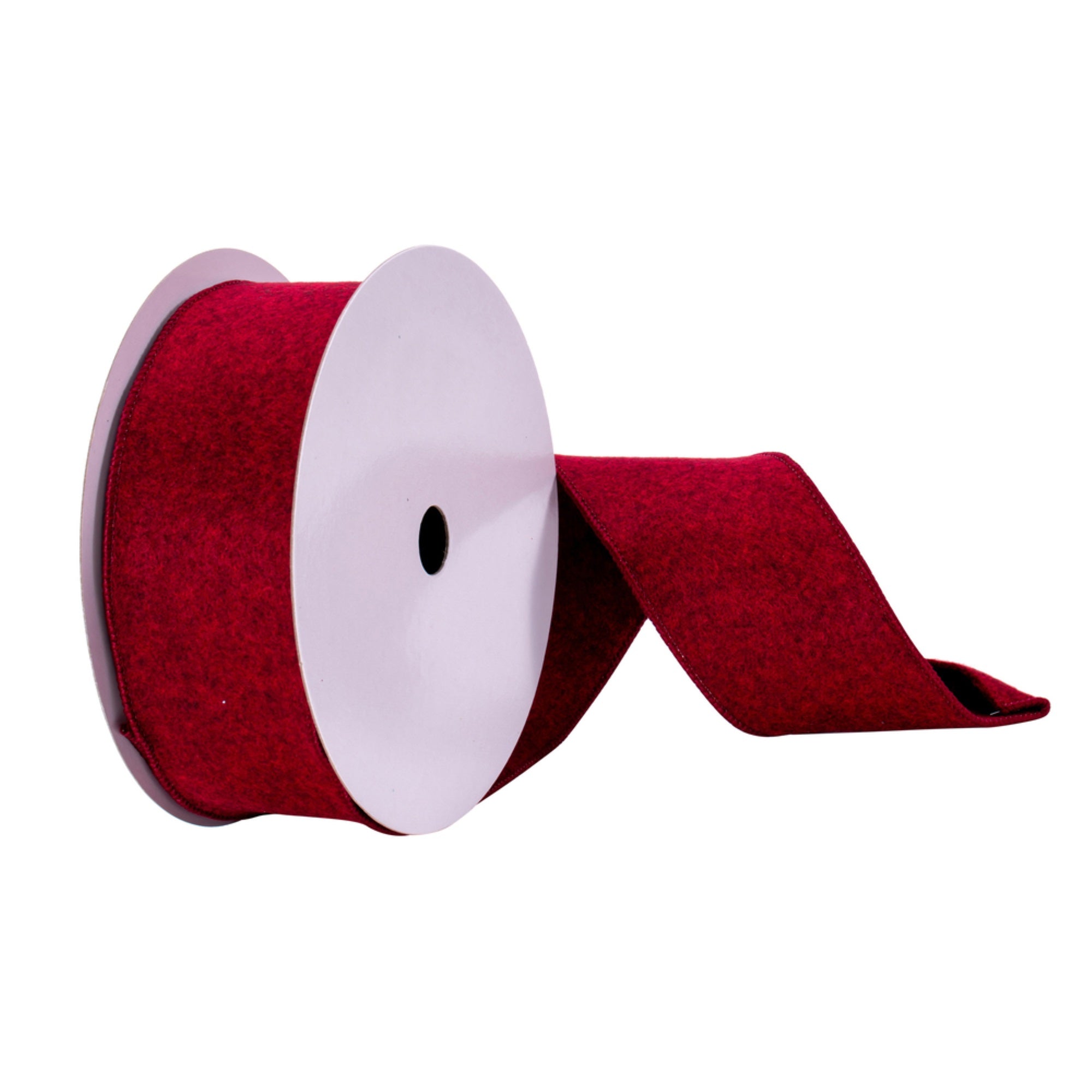 2.5”x10yd Burgundy Felt Ribbon
