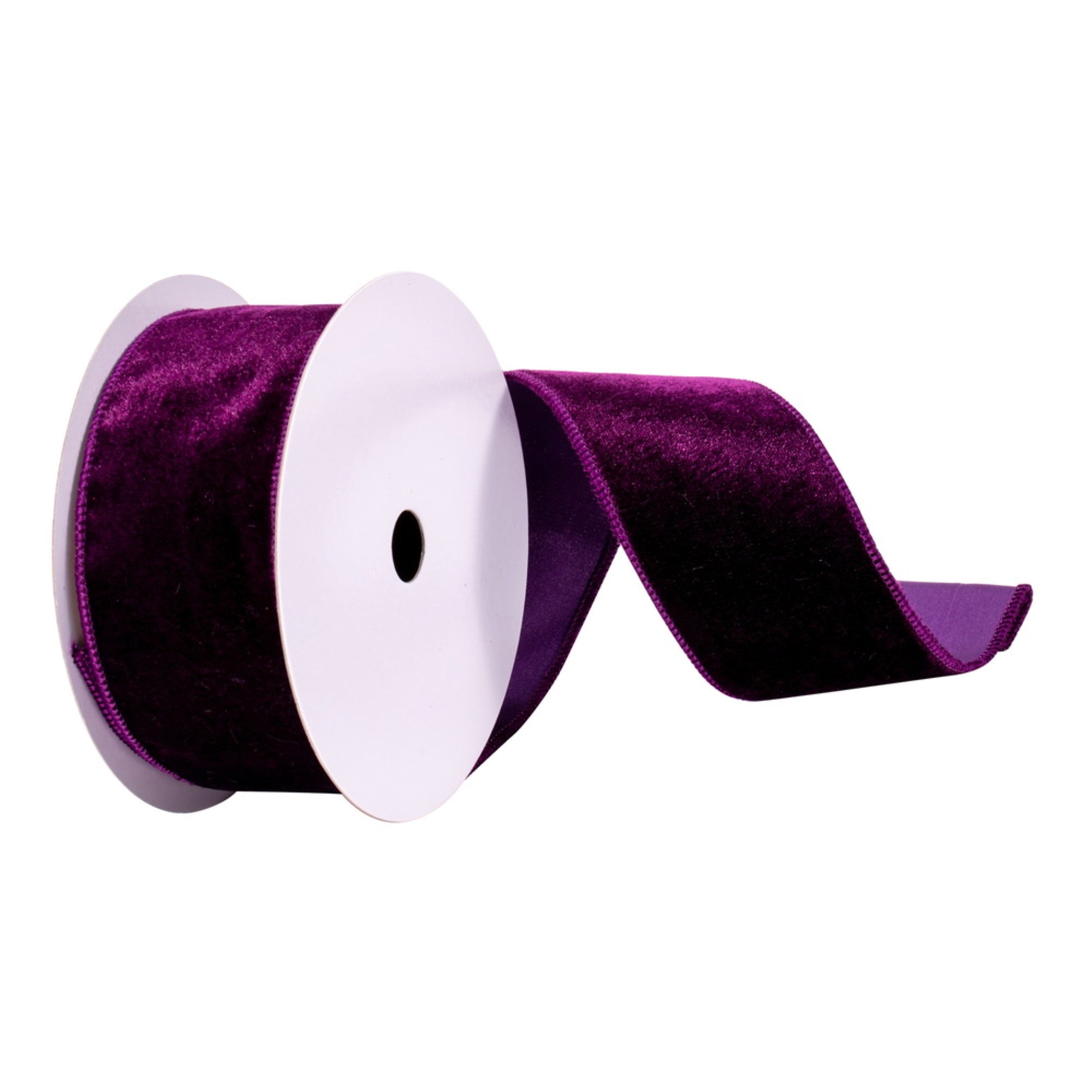 2.5”x10yd Plum Velvet Ribbon