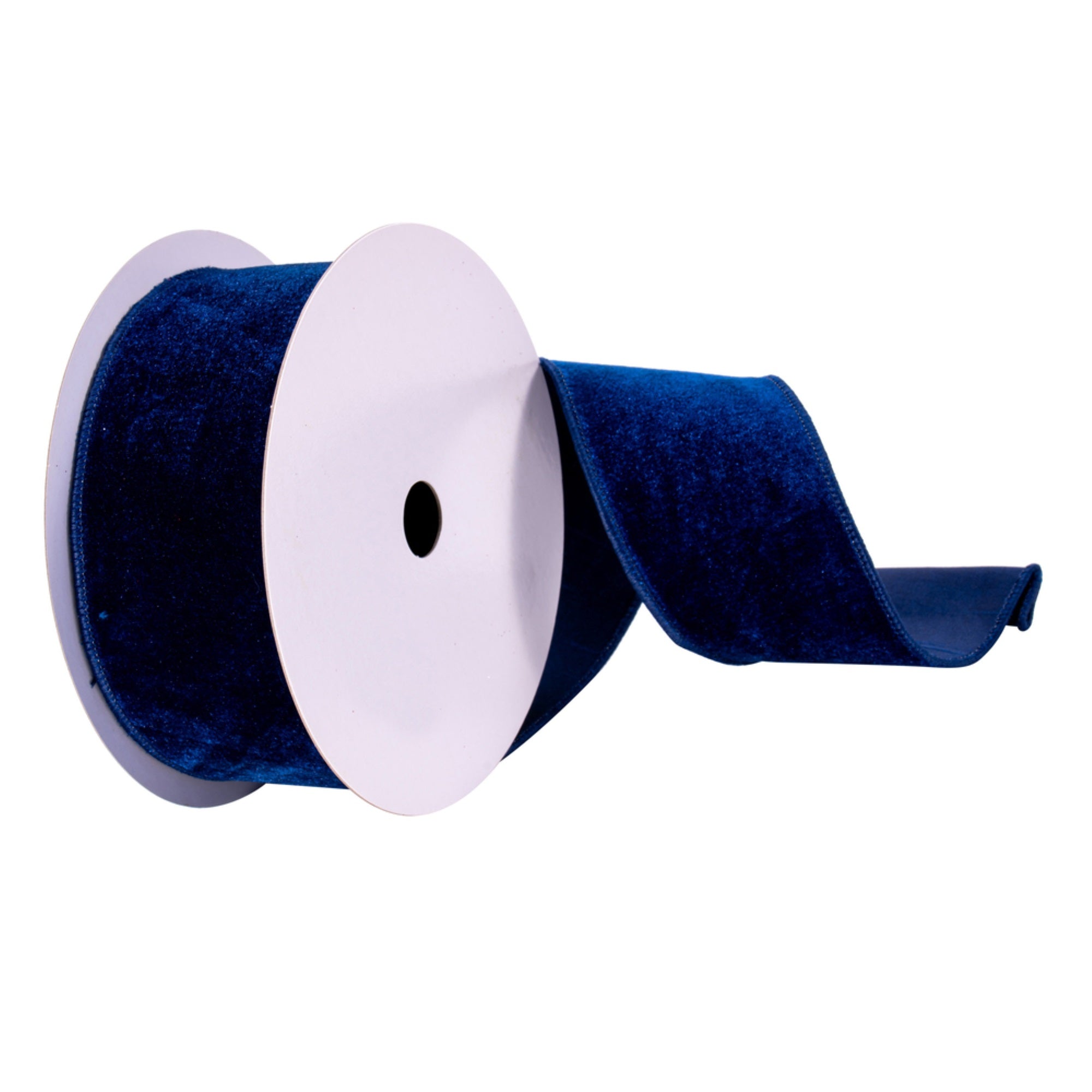 2.5”x10yd Midnight Blue Velvet Ribbon