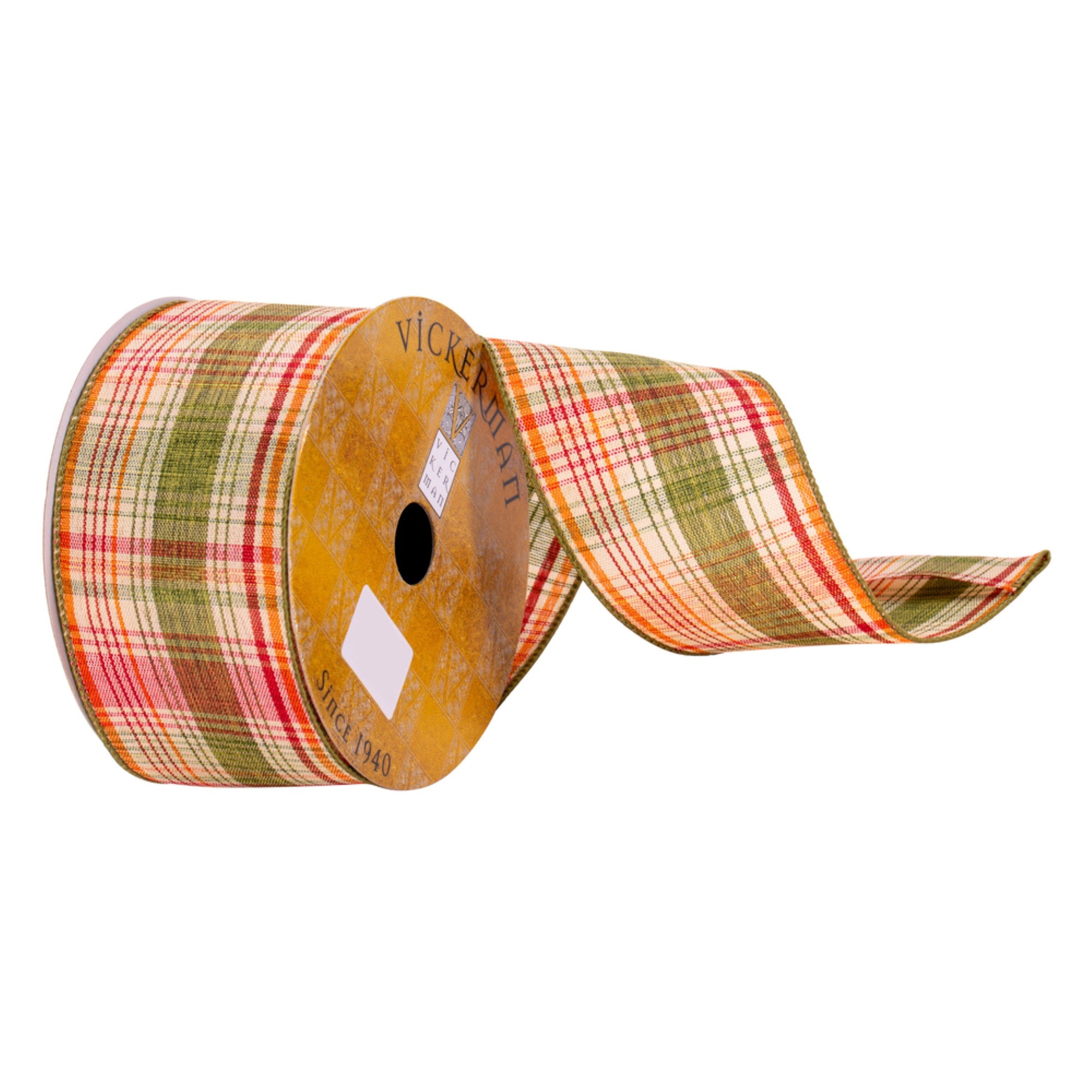 Vickerman 2.5” x 10 Yards Fall Plaid Ribbon