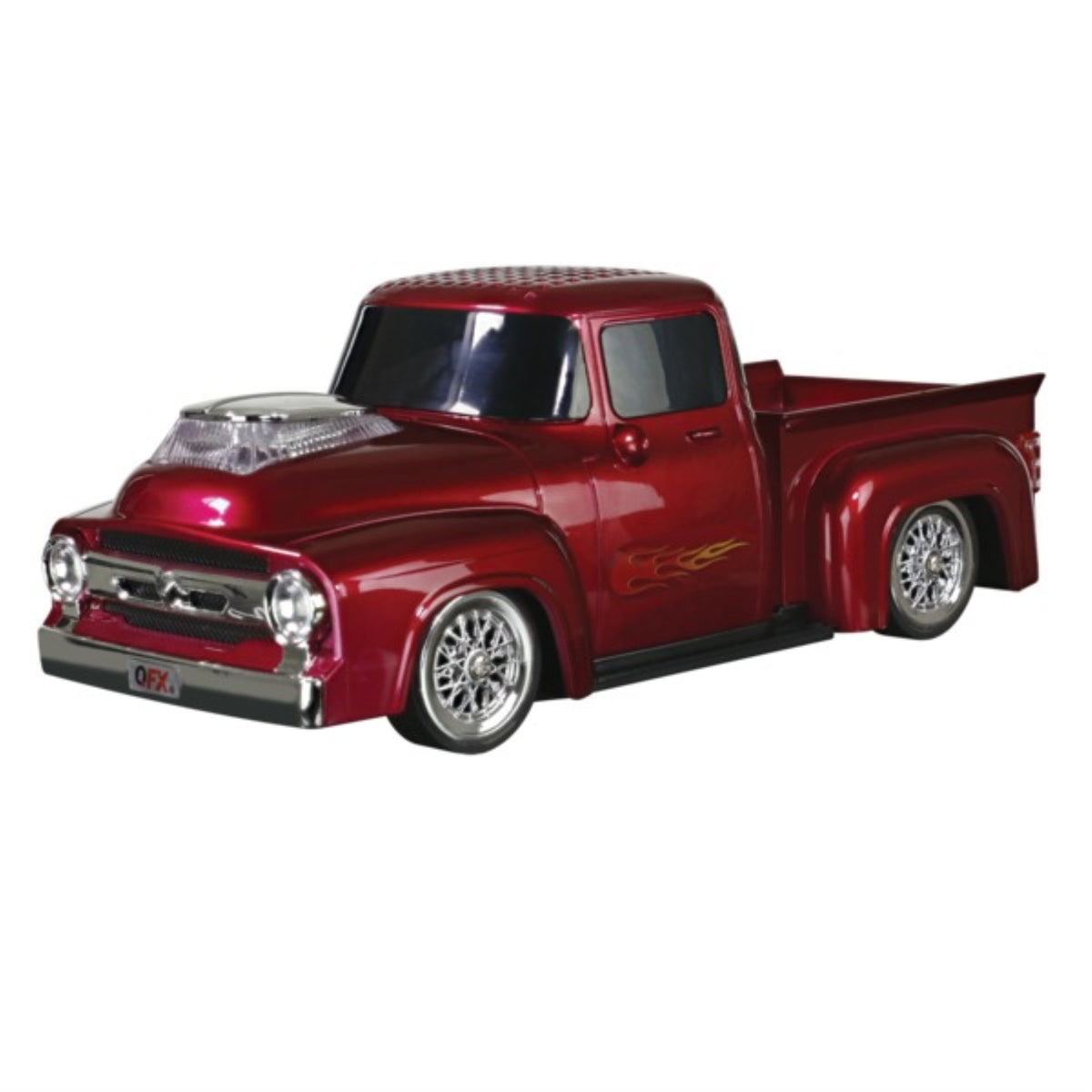 Qfx Bt-1956Red Bt-1956 Retro Truck Bluetooth Speaker (Red)