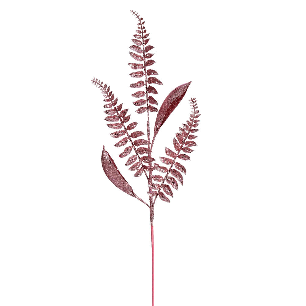 Vickerman 33” Pink Fern Leaf Spray 6/Bag - QG192279