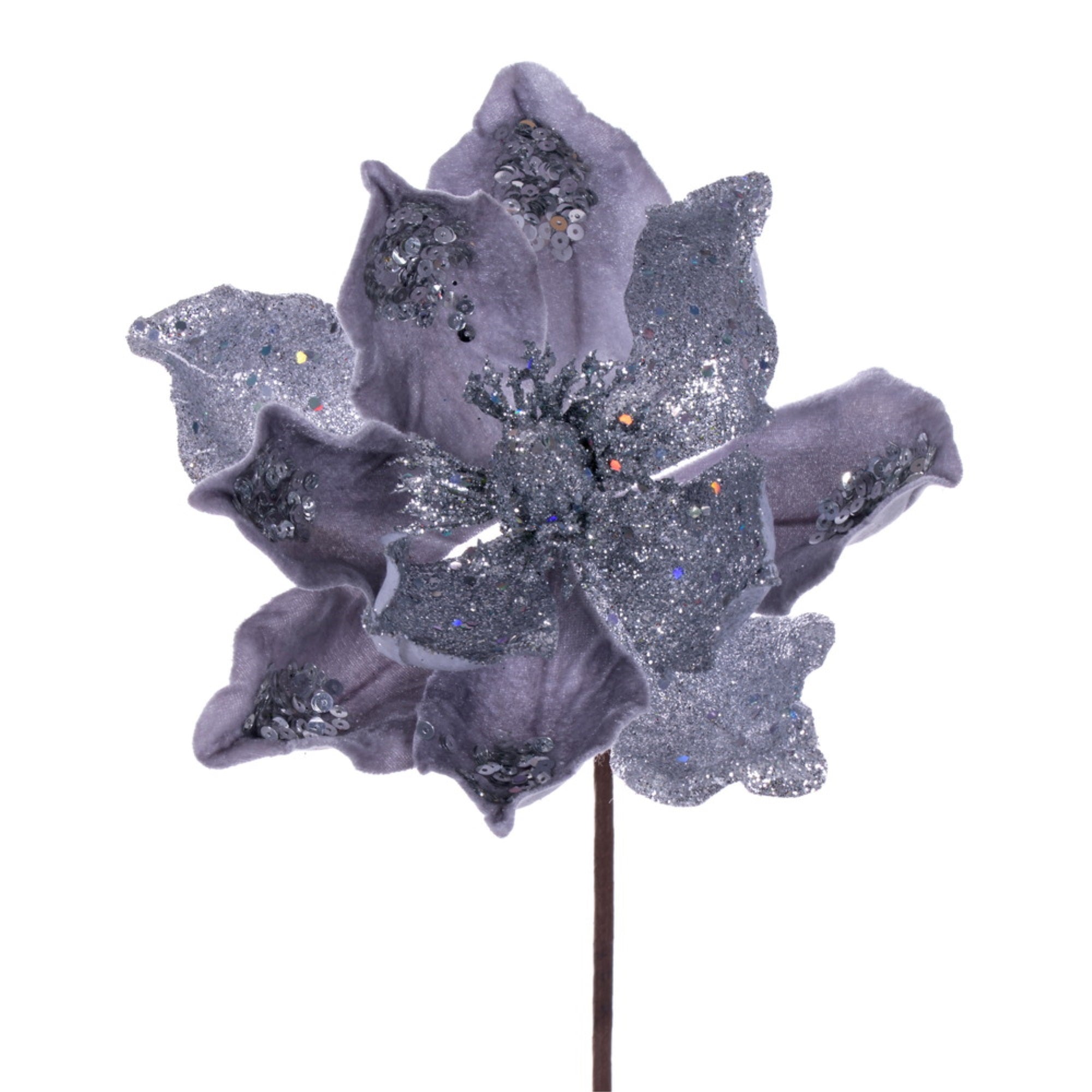 15” Silver Deluxe Magnolia 8” Flwr 6/bag