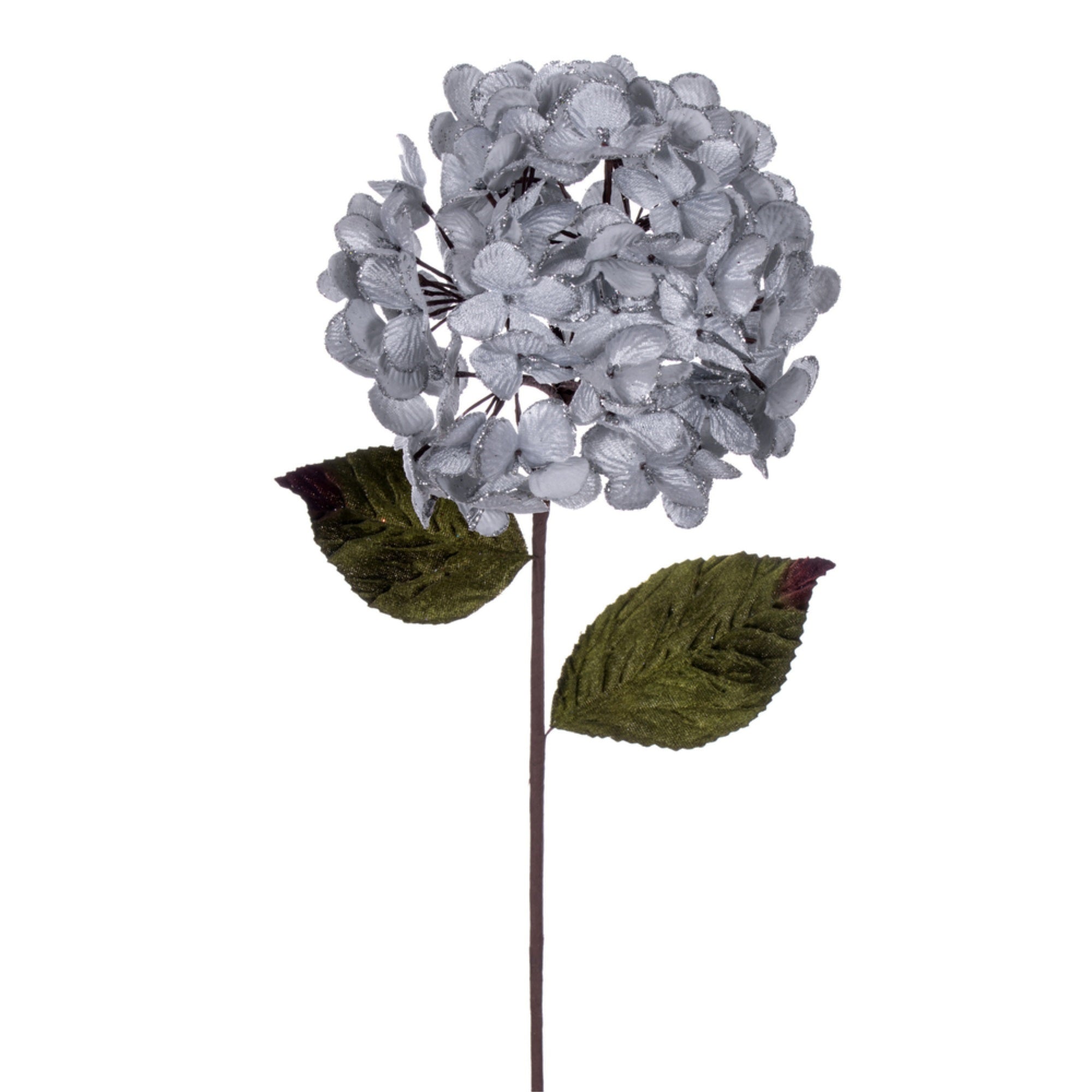 17″  Silver Hydrangea Spray 3/bag
