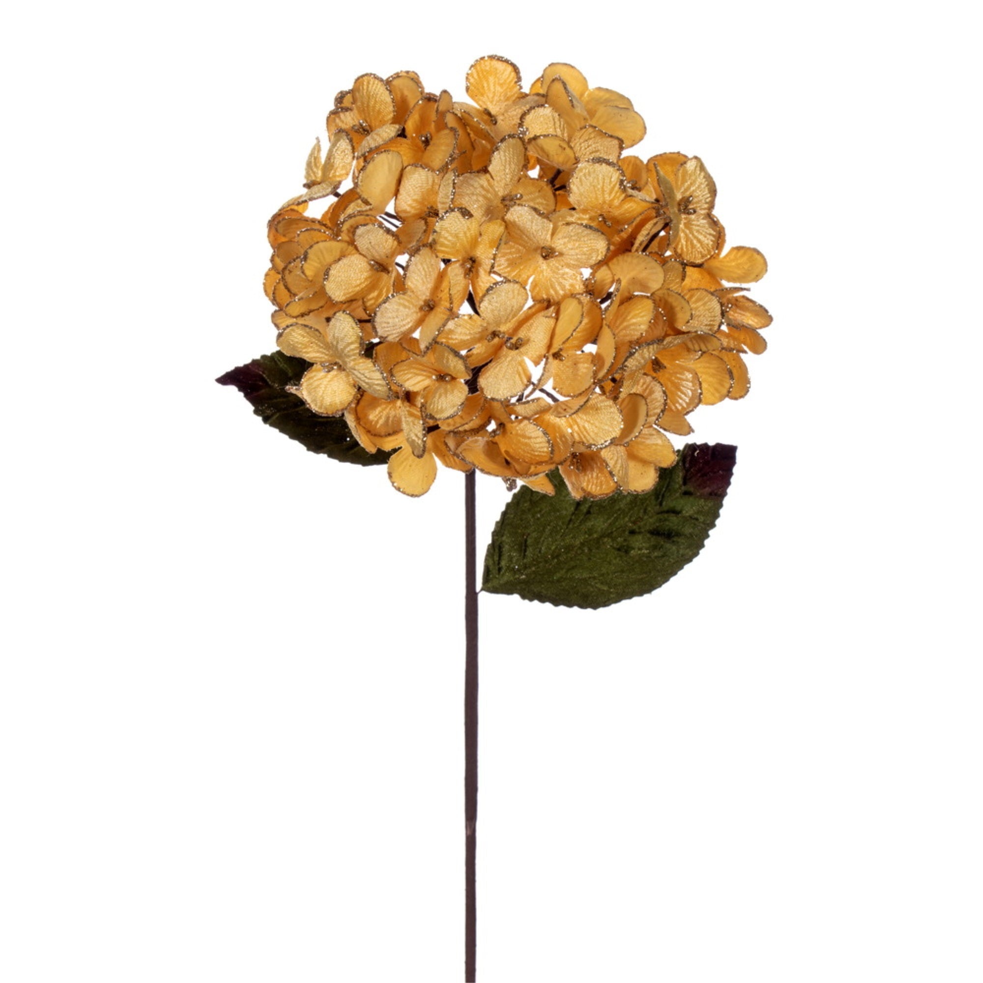 17”  Gold Hydrangea Spray 3/bag