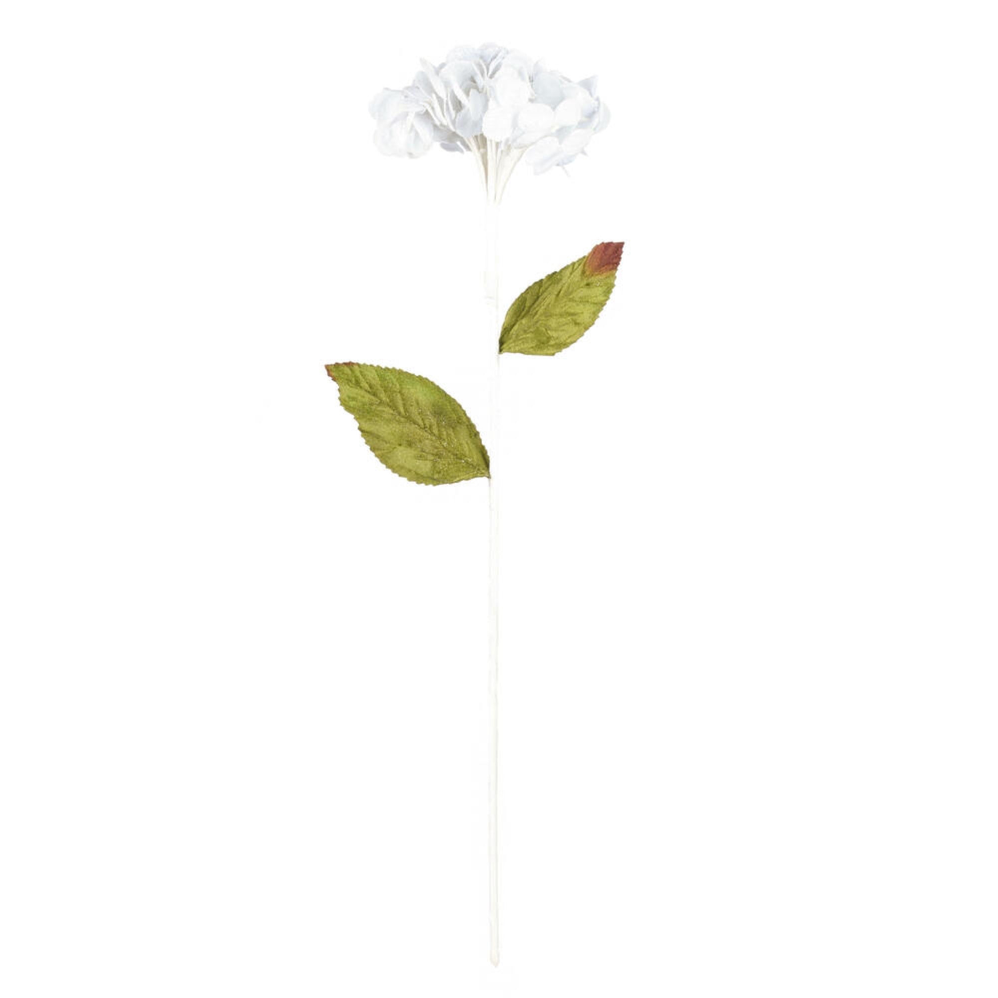 17” White Hydrangea Spray 3/bag