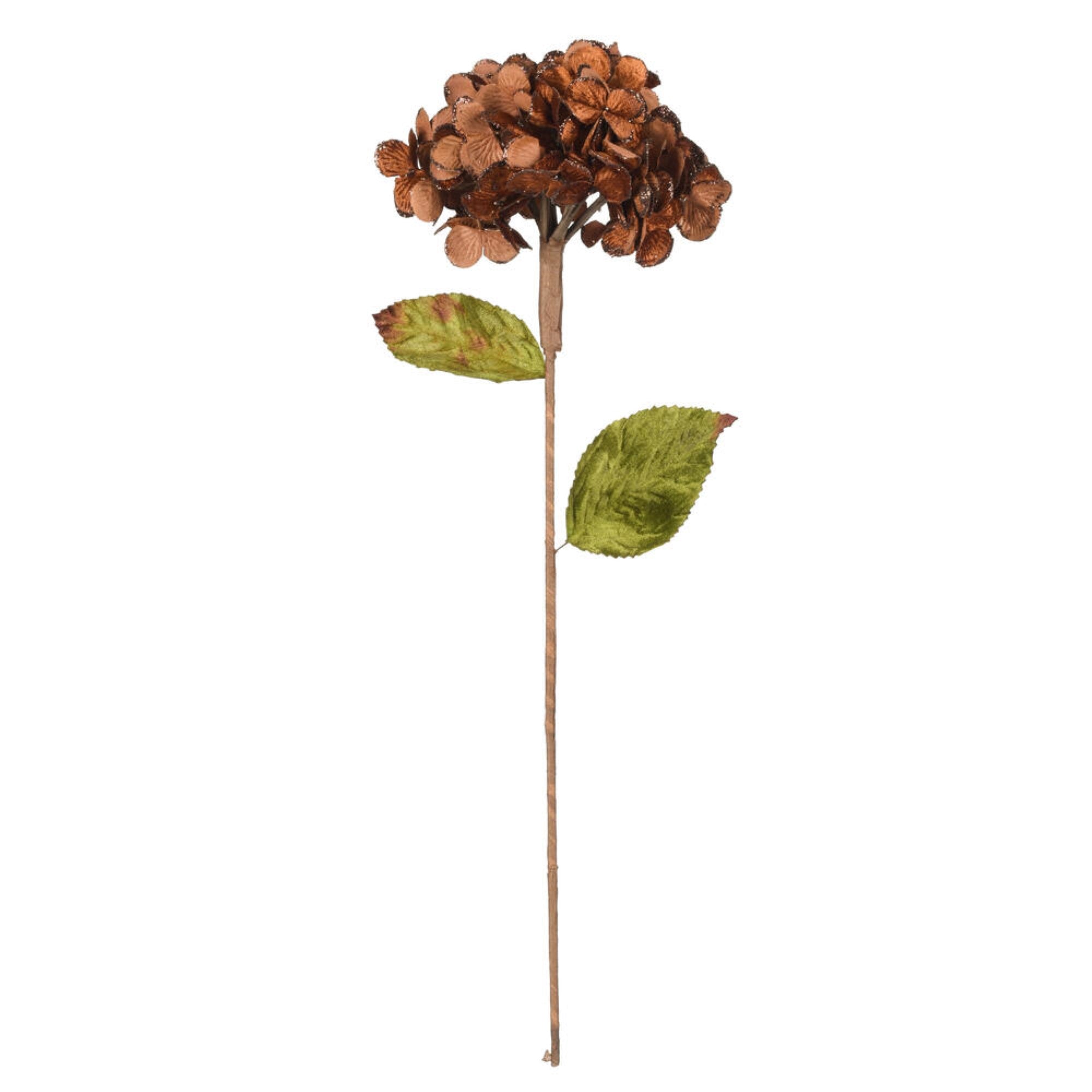 17” Mocha Hydrangea Spray 3/bag